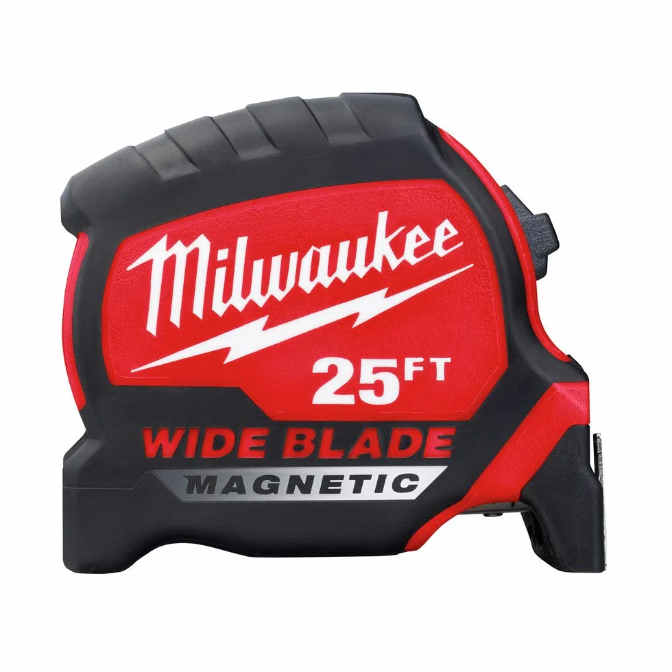 Milwaukee - Cinta métrica magnética de hoja ancha (25 pies)