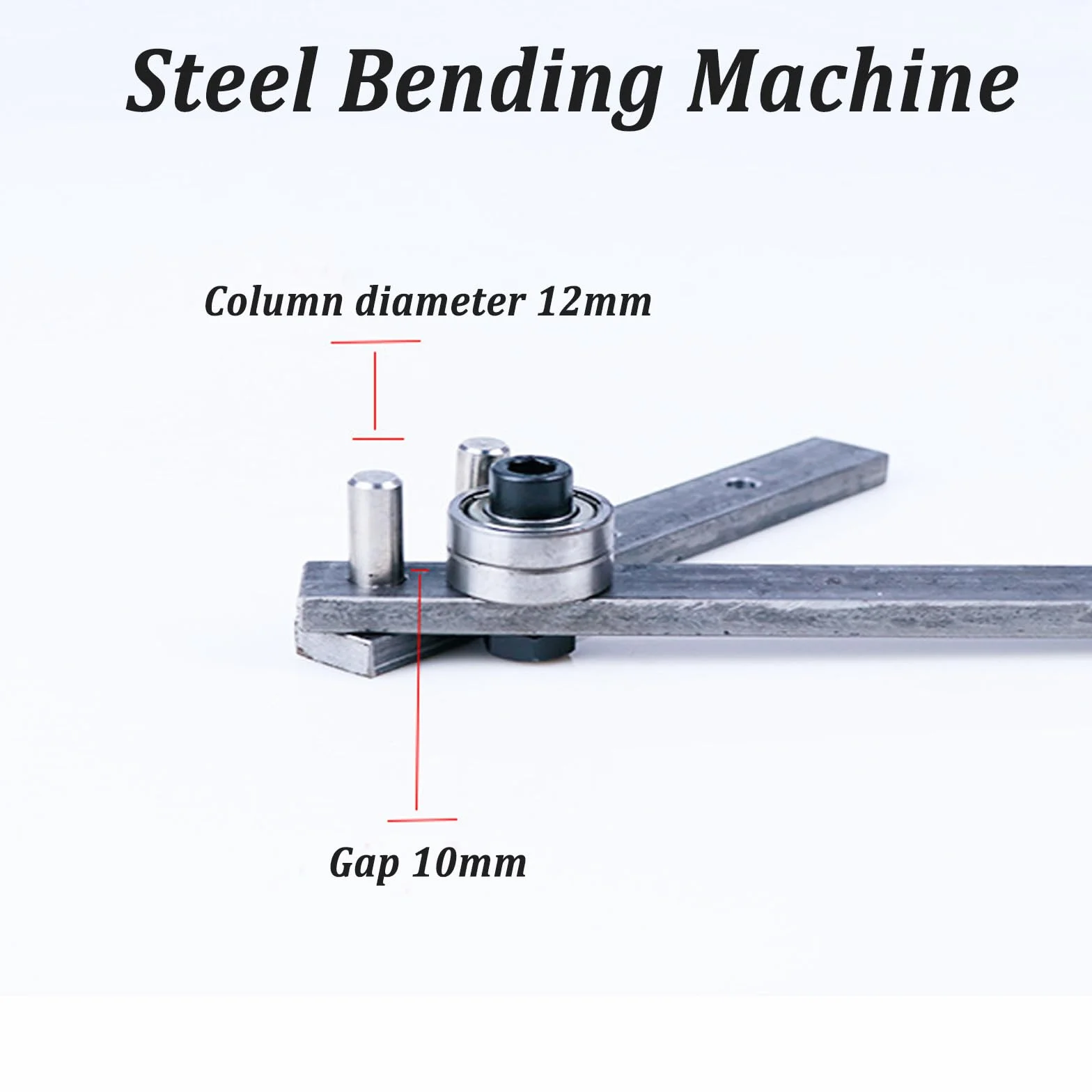 Dobladora Manual de 1 a 10 mm, Dobladora Universal Manual, Dobladora de Barras de Acero que Ahorra Esfuerzo, Máquina Dobladora de Metal para Acero, Cobre, Aluminio, Hierro, Acero Inoxidable
