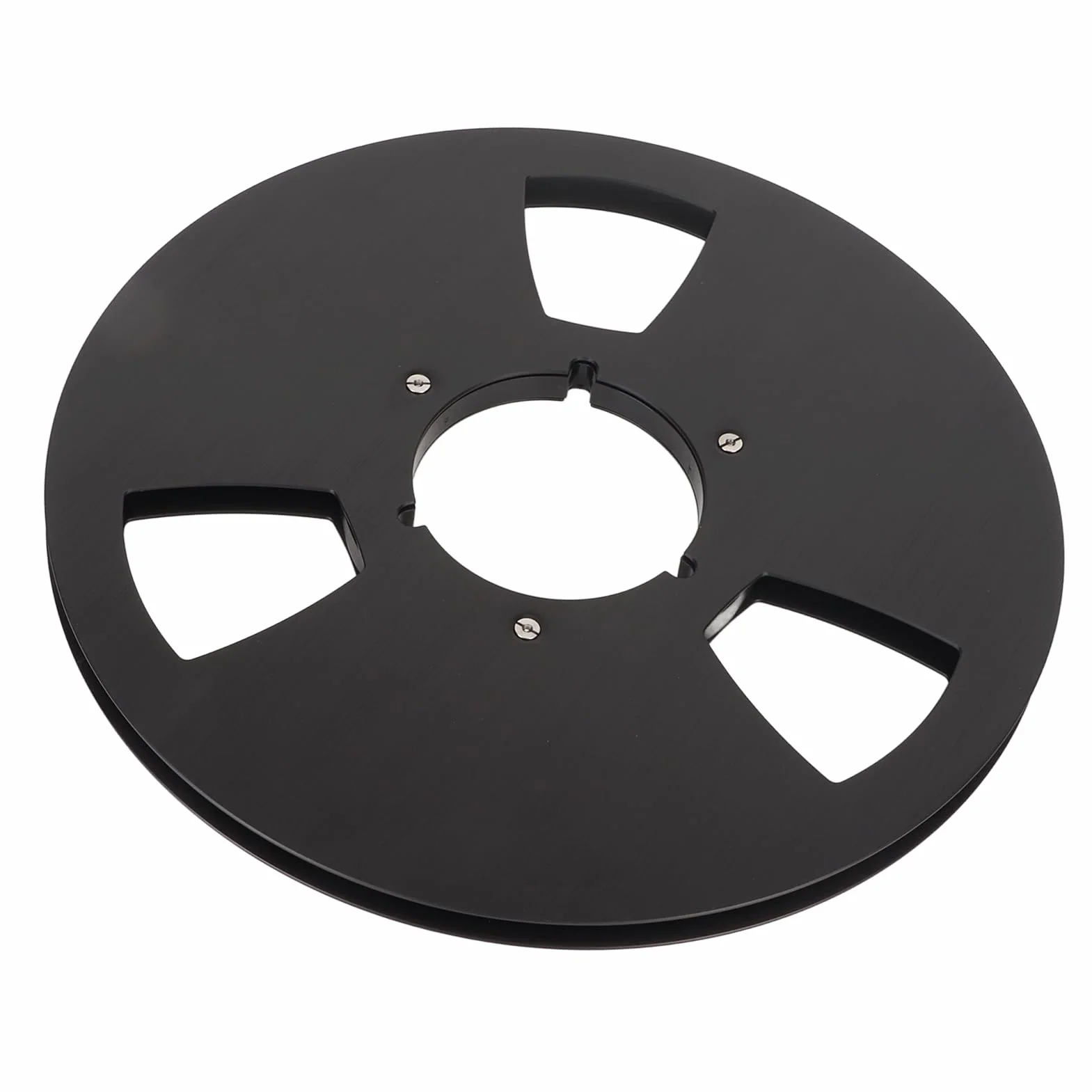 1 Uds. Carrete de Cinta Vacío de 1/4 10 Pulgadas, Carrete Abierto Cinta de Audio Carrete Vacío Carrete de Aluminio Grifo Ereel para Nab Reel. (Negro)