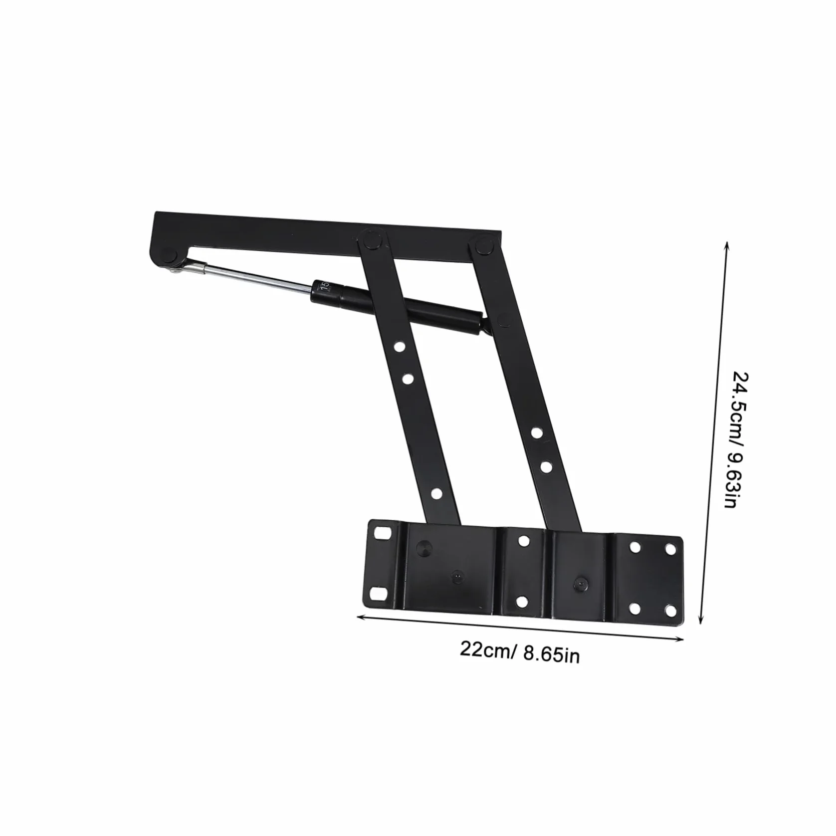 HEMOTON Soporte Elevador de Muebles de Hierro Negro Resistente Estructura Fuerte y Optimización de Espacio para Mesa Baja Funcional y Telescópica