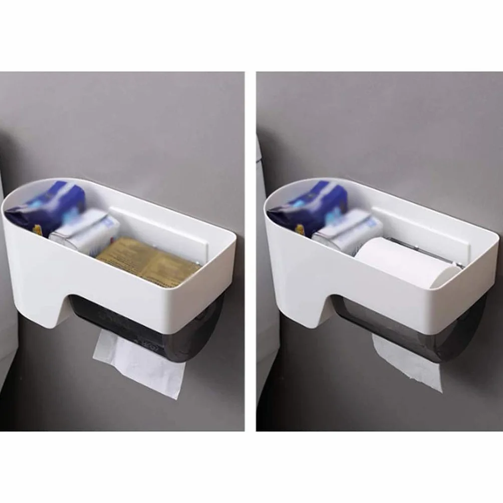 XYNSNDB Portarrollos de Papel higiénico, instalación de perforación, portarrollos de Papel higiénico Impermeable, Almacenamiento para baño, Cocina, Sala de Estar