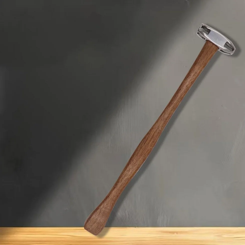 Whychstore Martillo de percusión de acero inoxidable para reparación de chapa, cabezales bilaterales con mango ergonómico de haya, diseño hueco ligero para un trabajo de carrocería sin costuras