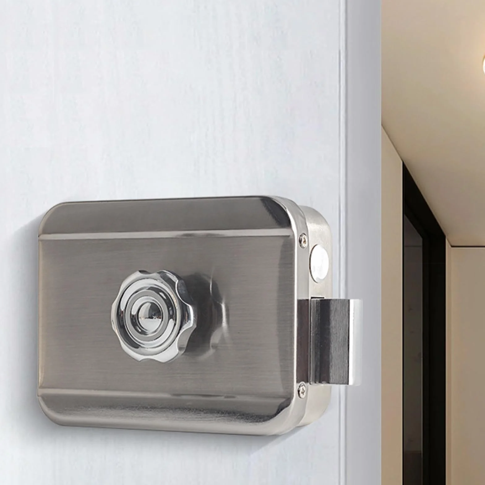 Cerradura de puerta electrónica invisible inteligente cerradura de puerta de seguridad para el hogar cerradura de puerta de control remoto