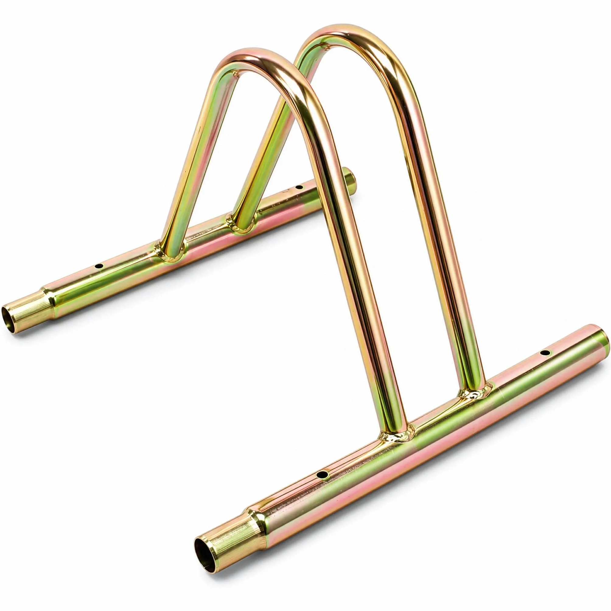 WilTec Bicicletas Aparcamiento bicis Aparcabicis Metal Exterior Suelo