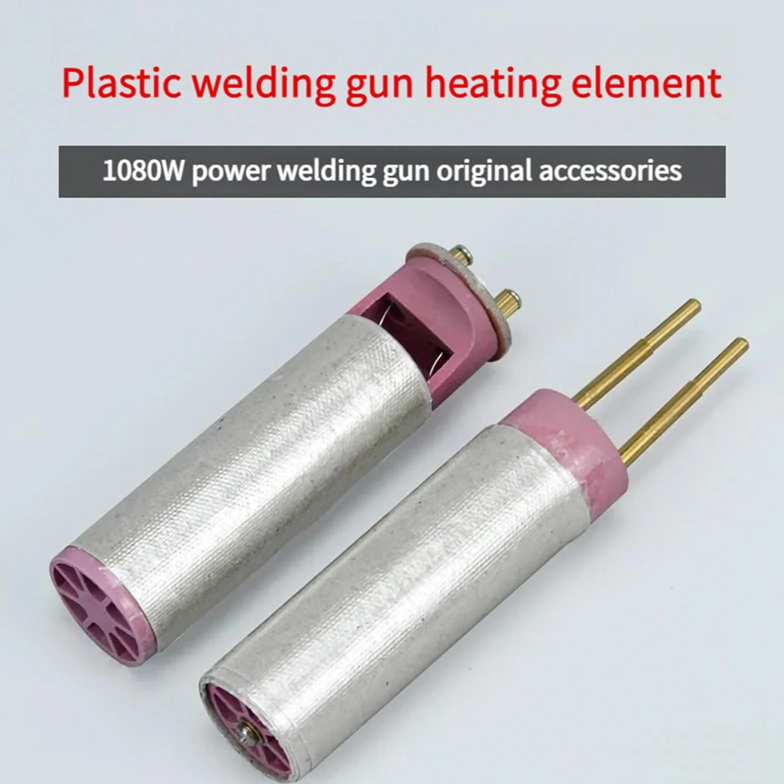 Pistola de soldadura de plástico de 220 V con mango recto, núcleo calefactor de plástico, pistola de aire caliente con núcleo calefactor, varilla calefactora de cerámica y alambre de resistencia.