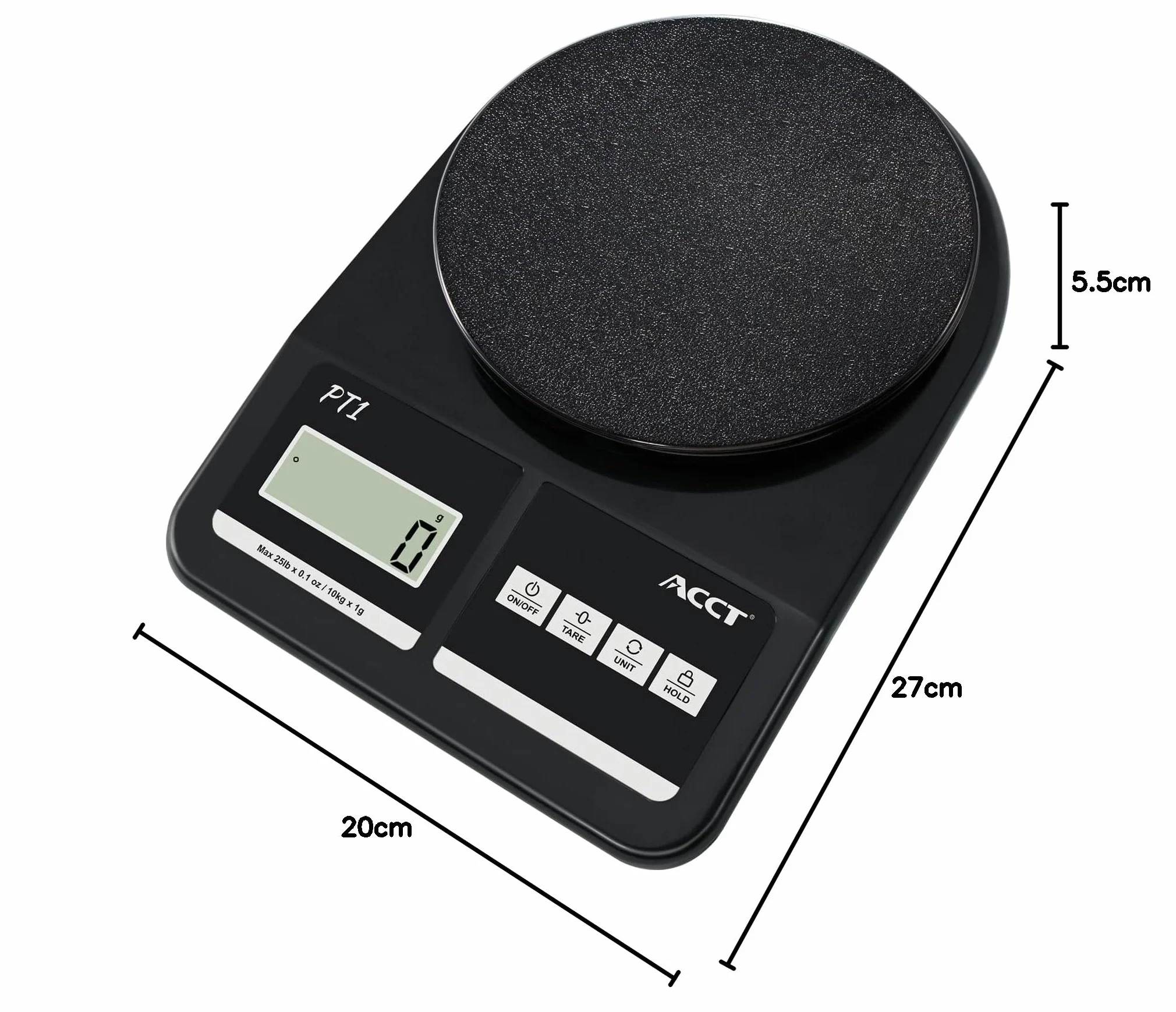 Balanza Postal 25lb 0.1oz Alta Precisión para Envíos Oficina, 5 Unidades, Función Hold