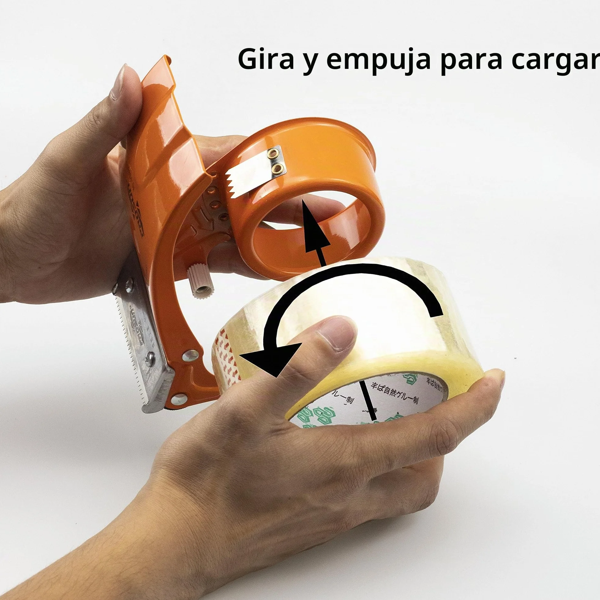 Dispensador de Cinta Adhesiva 48mm 50mm Mango Ergonómico Amarillo