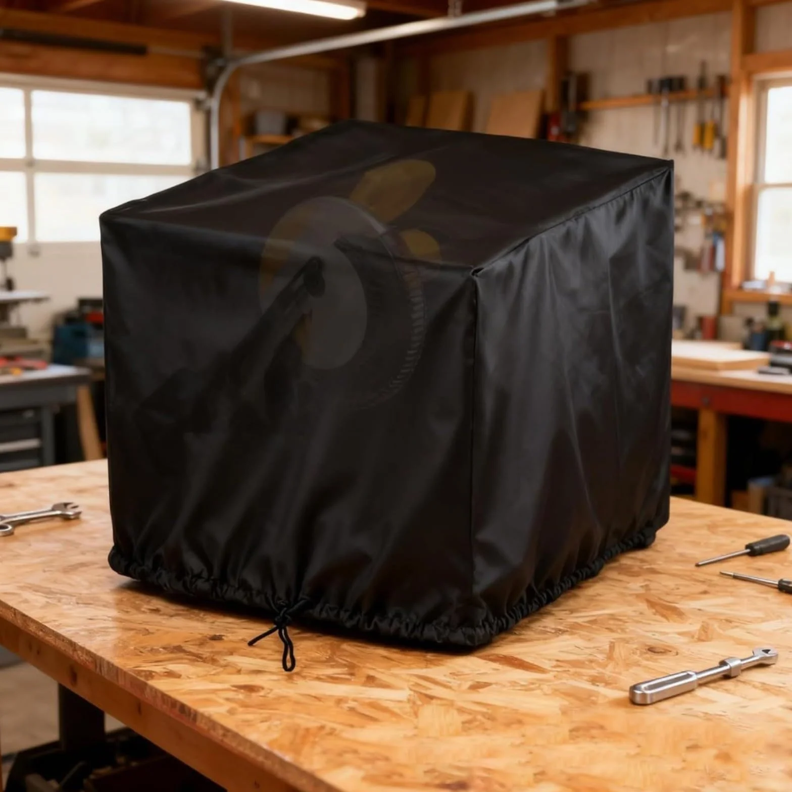 Funda protectora Oxford para sierra ingletadora impermeable 71 x 61 x 71 pulgadas negra