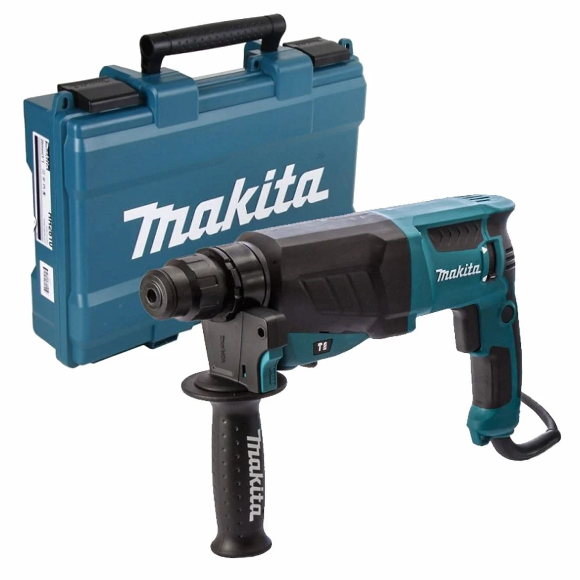 Makita HR2630 - Martillo rotativo combinado (26Mm, 230-240 V, 800 W, 0-1.200 Rpm, 40 posiciones)