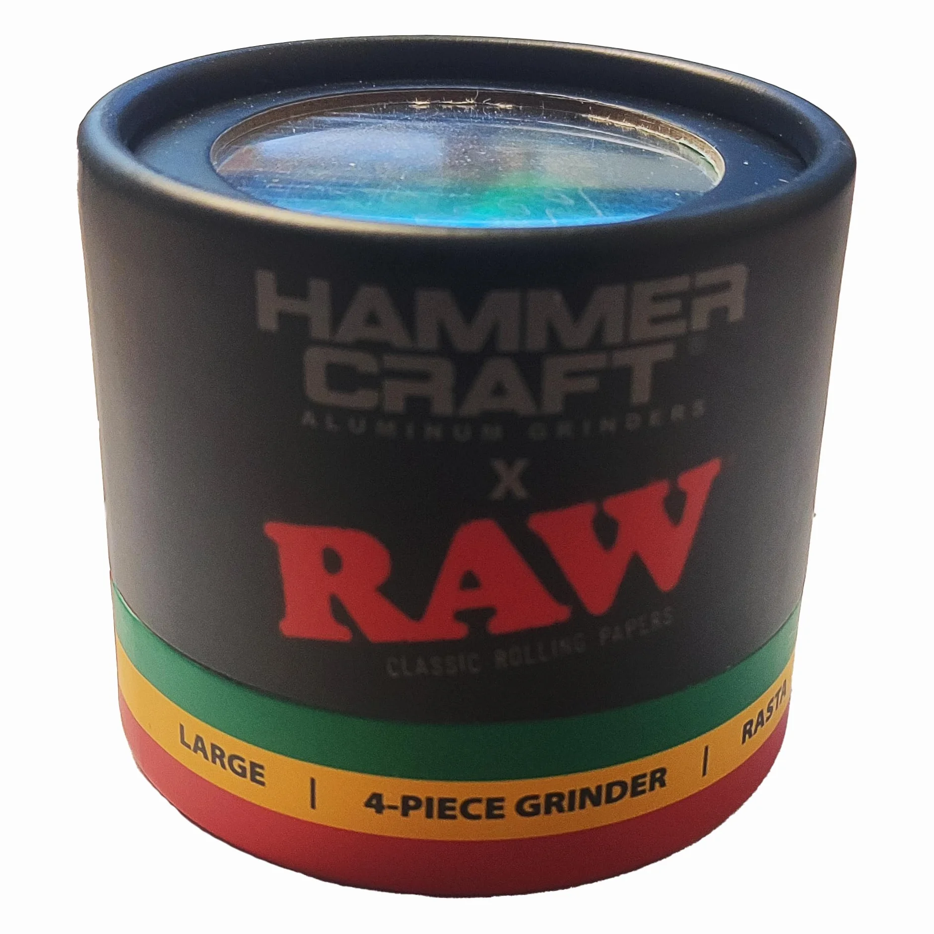RAW Rasta-Hammer-Bastelmühle de aluminio, Tamaño L: 6,3 cm