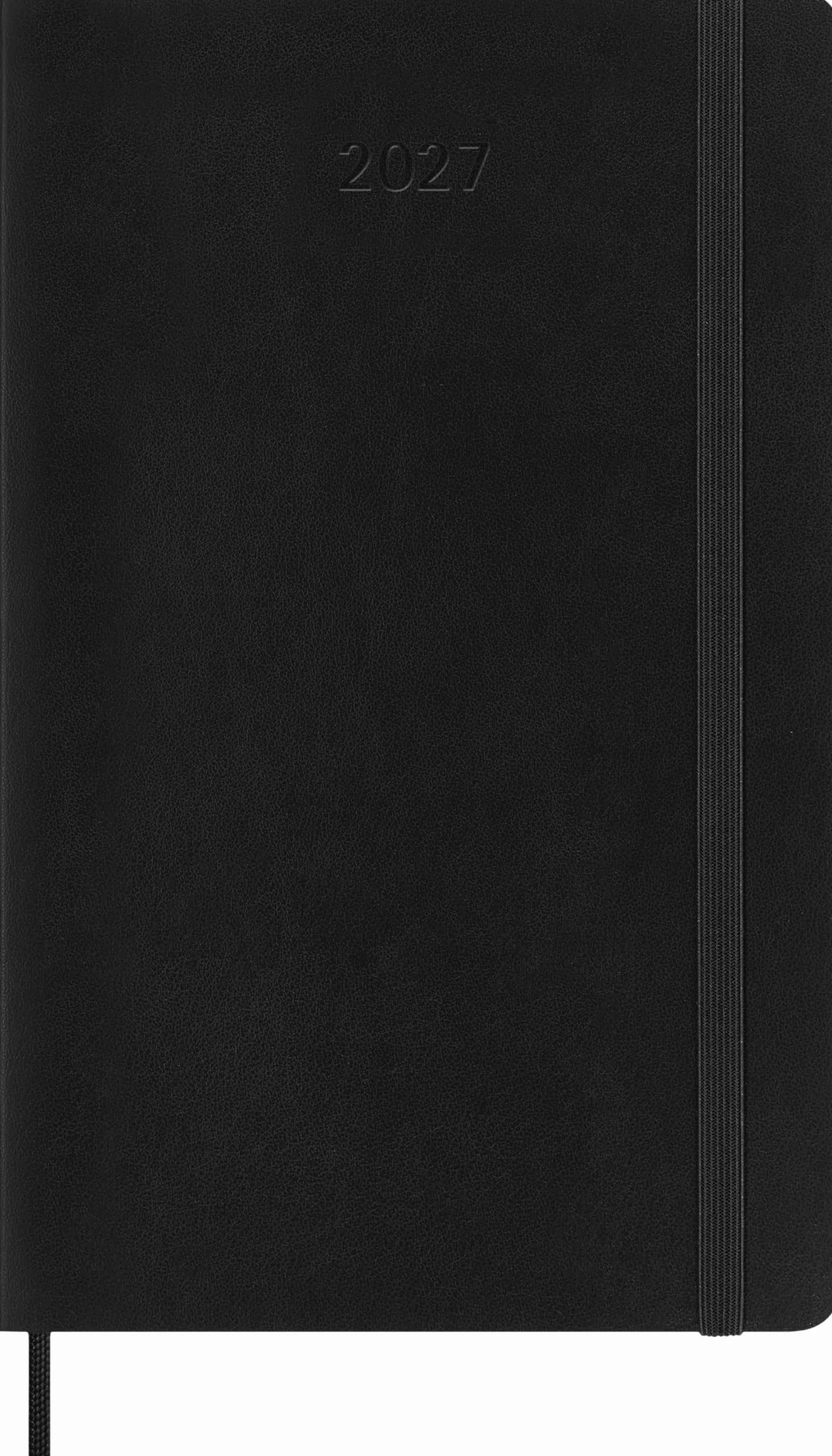 Moleskine Agenda Semanal 2027, 12 Meses Vista Horizontal, Tapa Blanda, Cierre Elástico, Formato L 13x21 cm, Negro