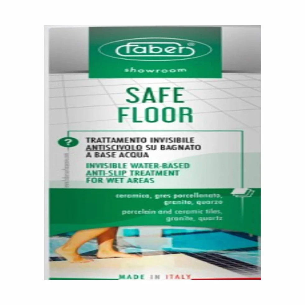 Faber Safe Floor - Líquido antideslizante para suelos de cerámica, gres y granito, cuarzo con tratamiento antideslizante para suelos con superficies de sílice, líquido para suelos antideslizantes, 1 L