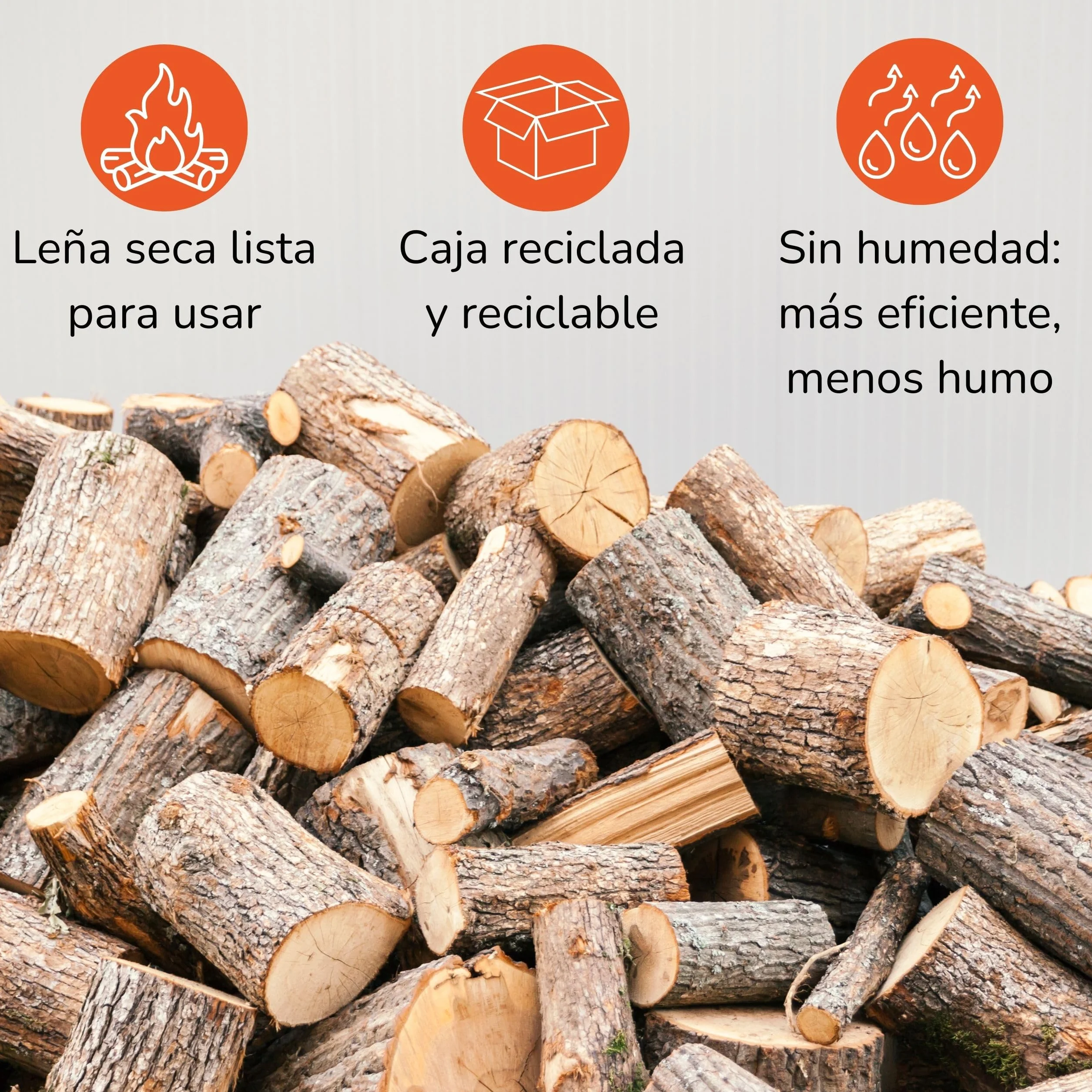 Leña de Olivo 25kg para Chimenea, Estufa, Barbacoa, Horno - Alto Poder Calorífico