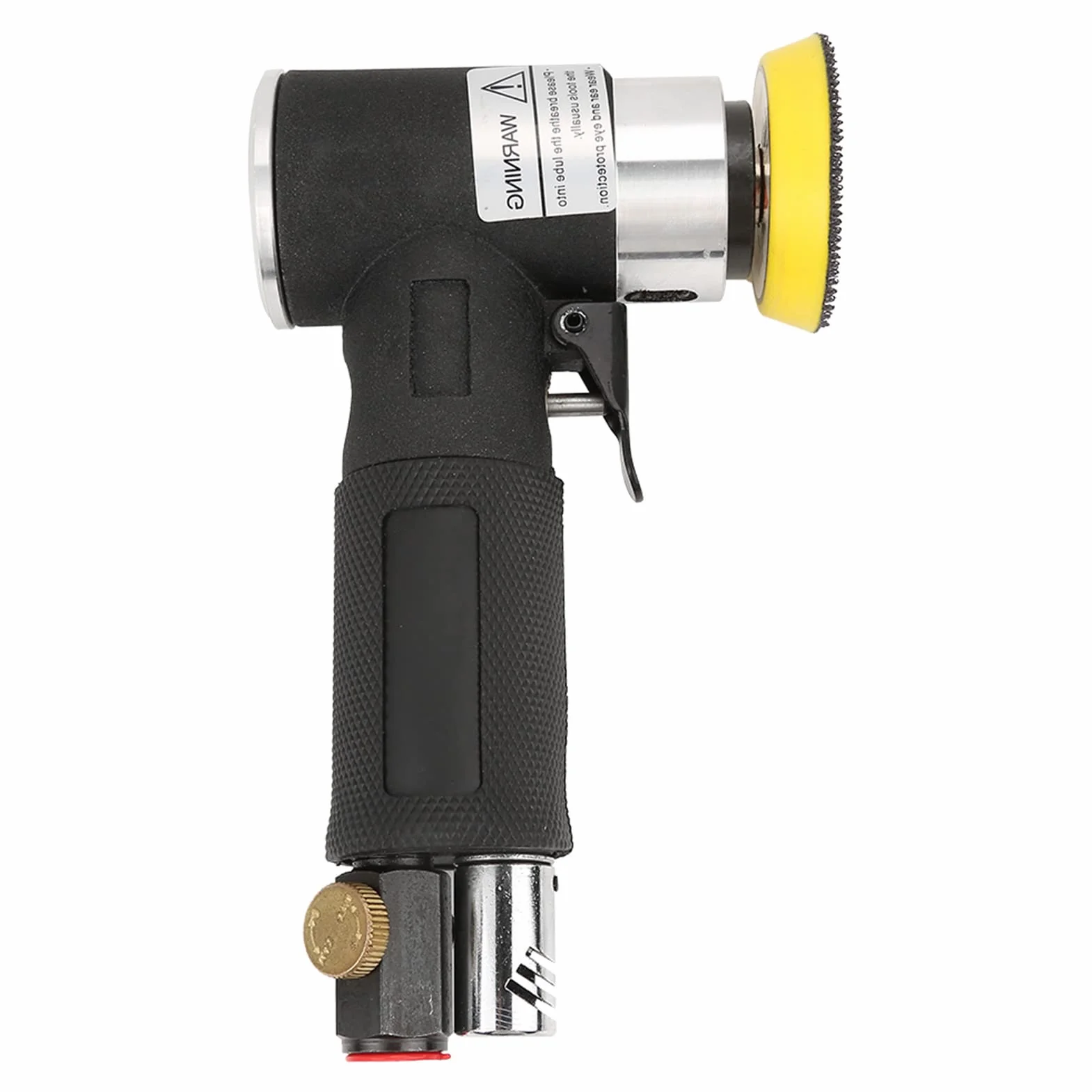 Mini Lijadora de ángulo de Aire, Aire Pulidora Neumática de 90° Mini Lijadora Neumática para Automóvil con Almohadilla de Lijado de 2 Pulgadas y 3 Pulgadas para Herramientas de lijado