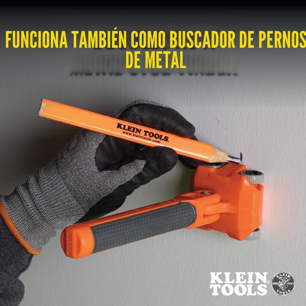 Klein Tools 50611 Extractor de alambre magnético, encuentra y tira de cables de alambre detrás de paredes o espacios reducidos, líder de acero inoxidable, imán de tierras raras