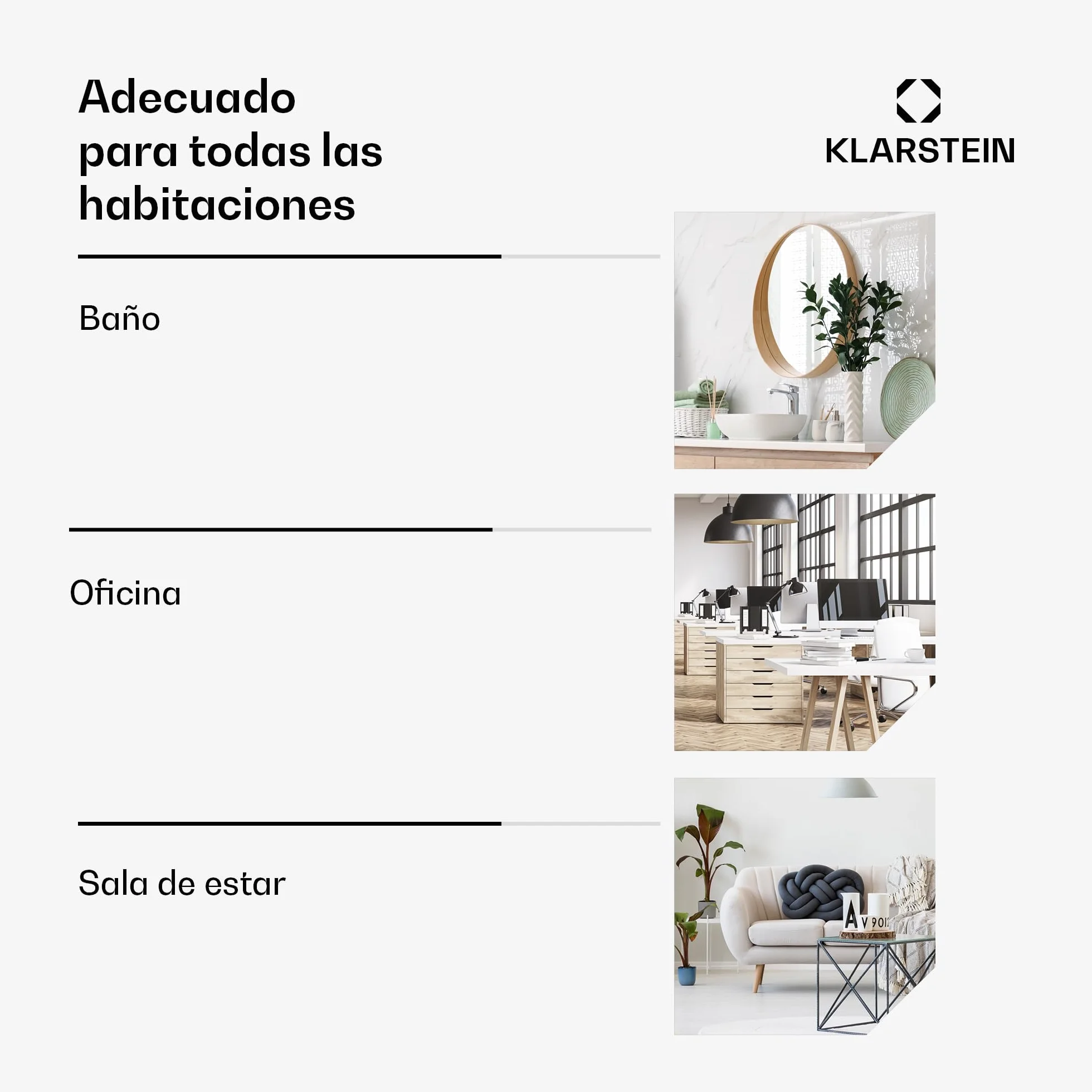 KLARSTEIN Radiador Electrico Bajo Consumo Infrarrojos, Estufa Pared 450W, Detección Ventana Abierta, Temporizador, Emisor Termico, Radiadores Bajo Consumo Electricos sin CO2