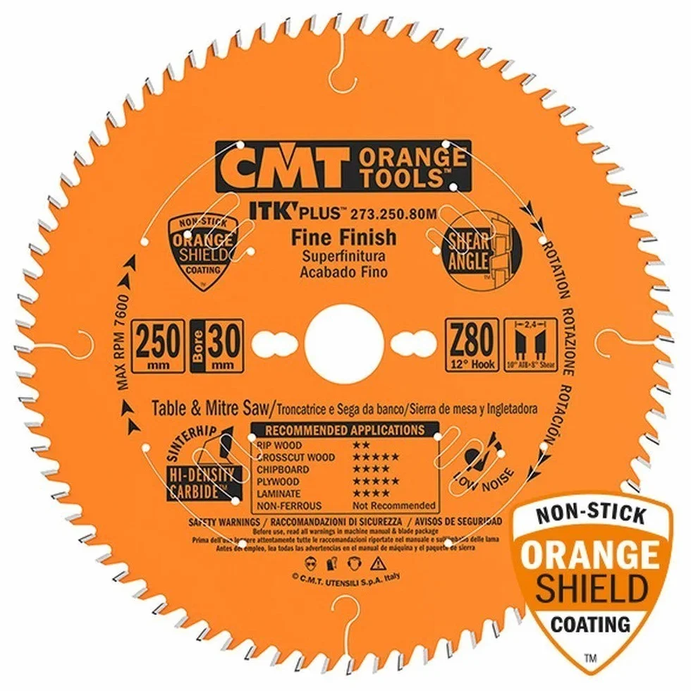 Cmt - 273.216.64m - sierra circular itk plus hw 216x1.8x30 z=64 atb+s -5 grados