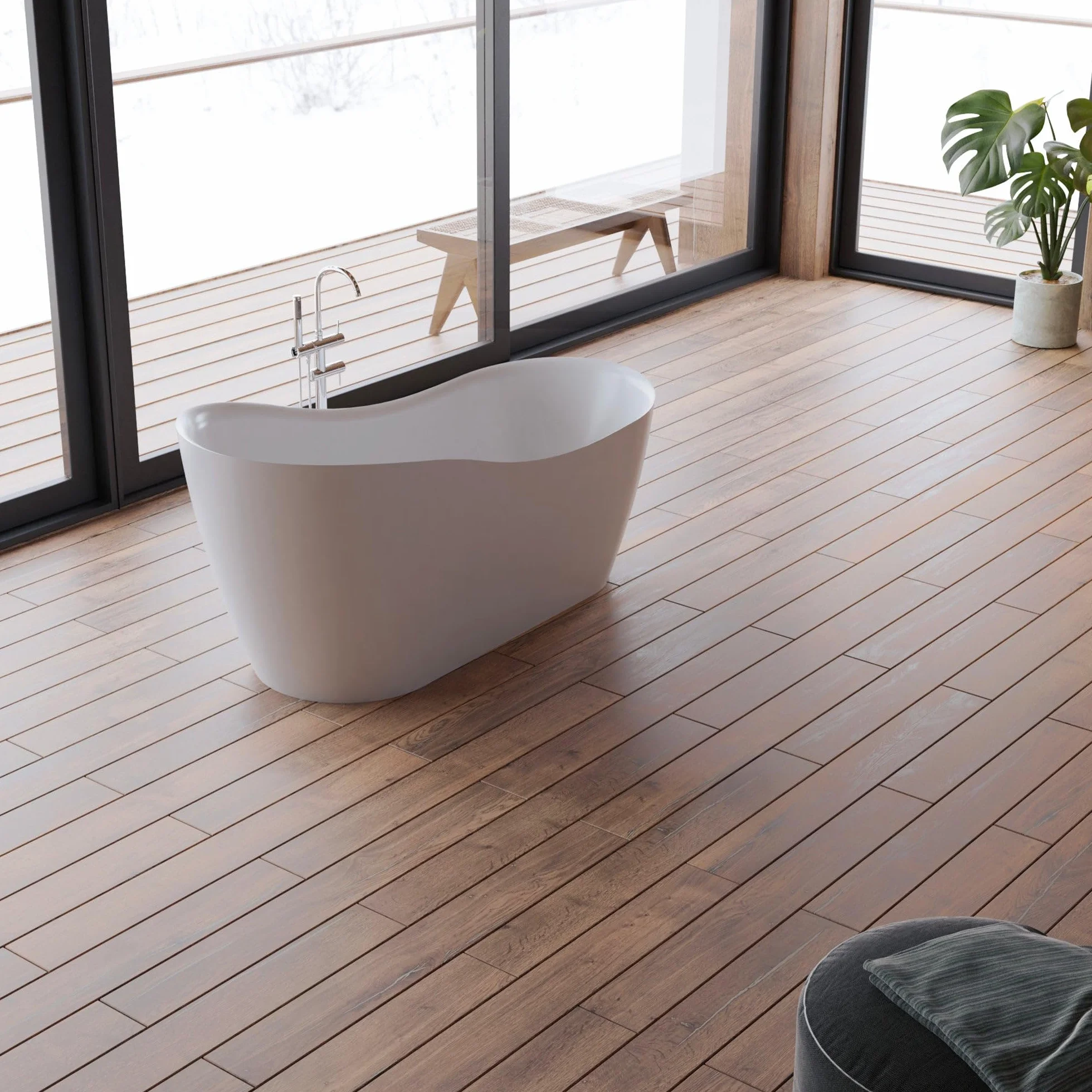SPALINA Jazz - Bañera exenta Rectangular L. 170 x l. 78 cm