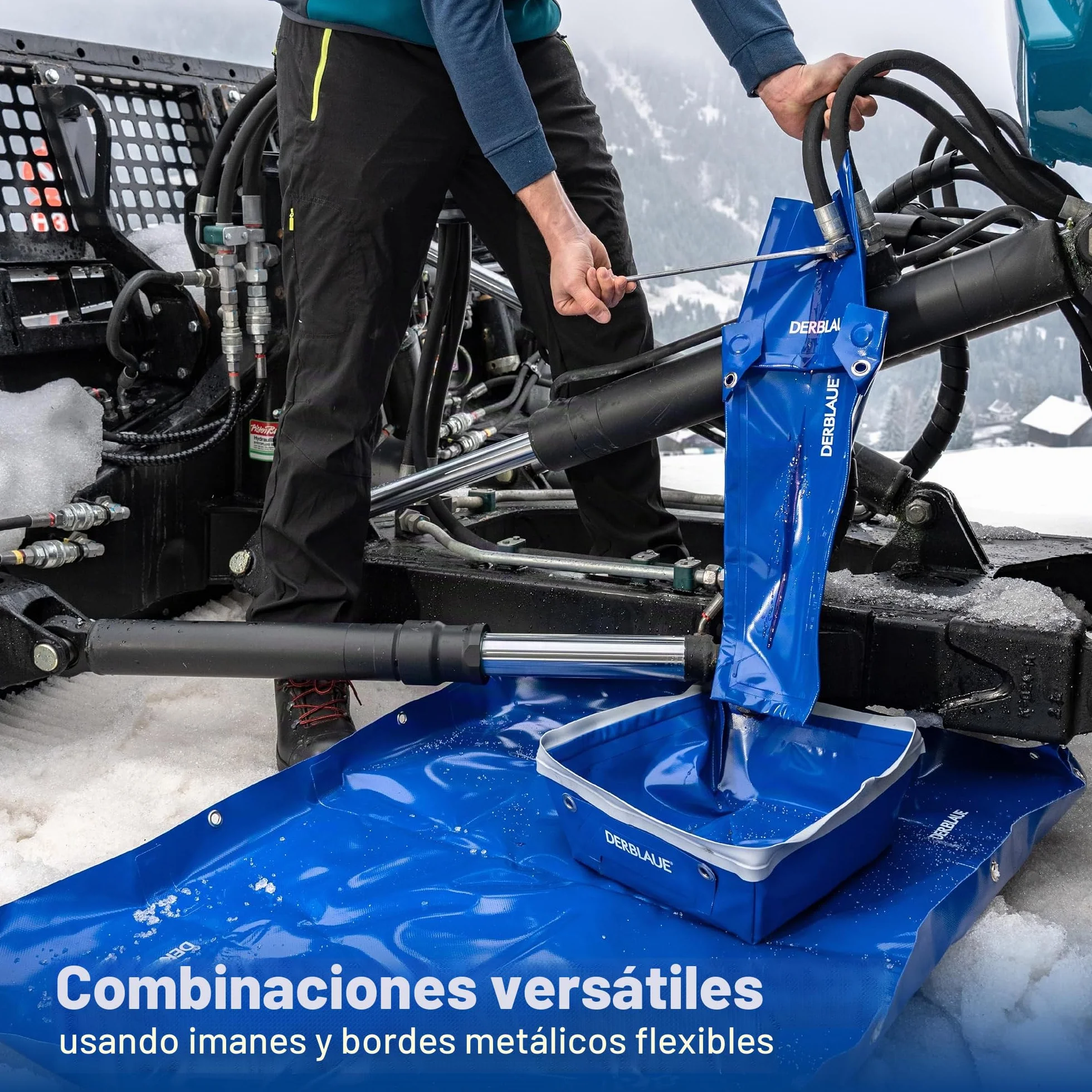 DERBLAUE® Bañera profesional – Bandeja recogedora para trabajar con H20 e HYD