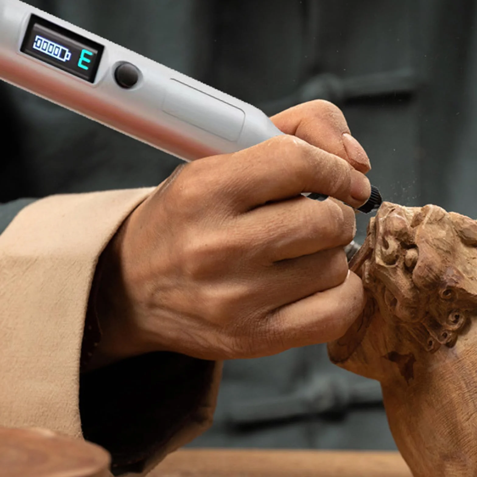 Lijadora digital en miniatura multifunción con control de velocidad digital para joyería y modelismo tallas detalladas de madera