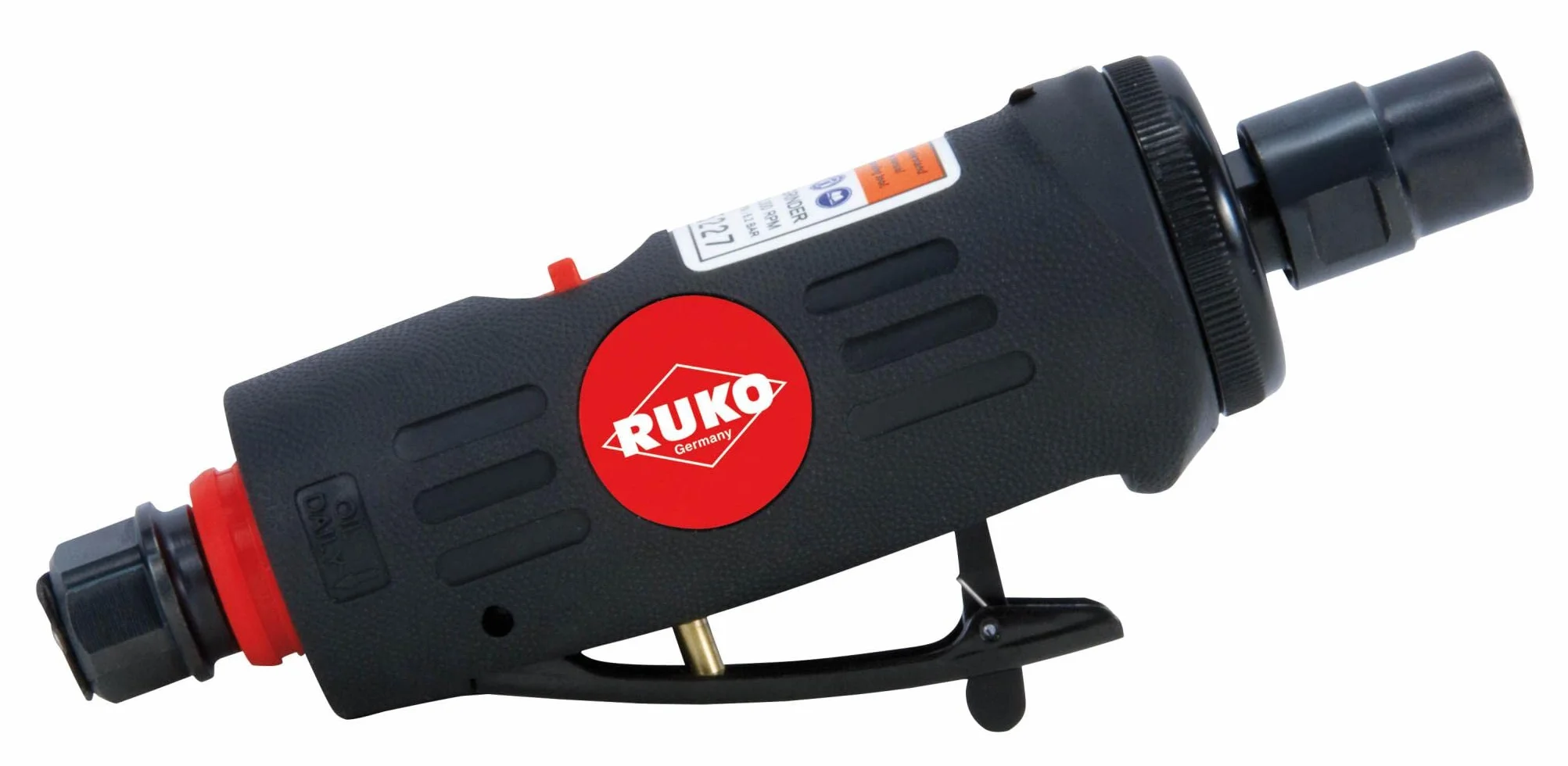RUKO 116100L - Mini amoladora neumática recta