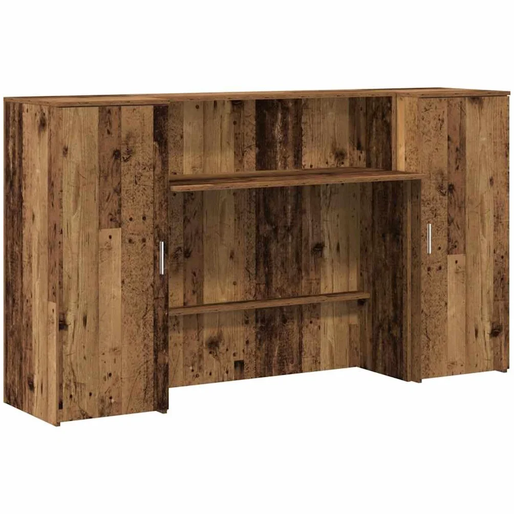 vidaXL Escritorio de recepción Madera de ingeniería 180x50x103,5cm mostrador