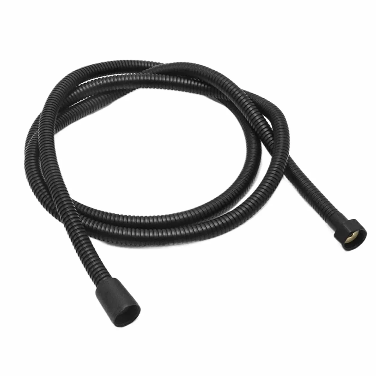 Manguera de ducha de repuesto, Manguera de Ducha 304 Acero Inoxidable Plata Negro 2.0-3Metros(Black,2.5M)