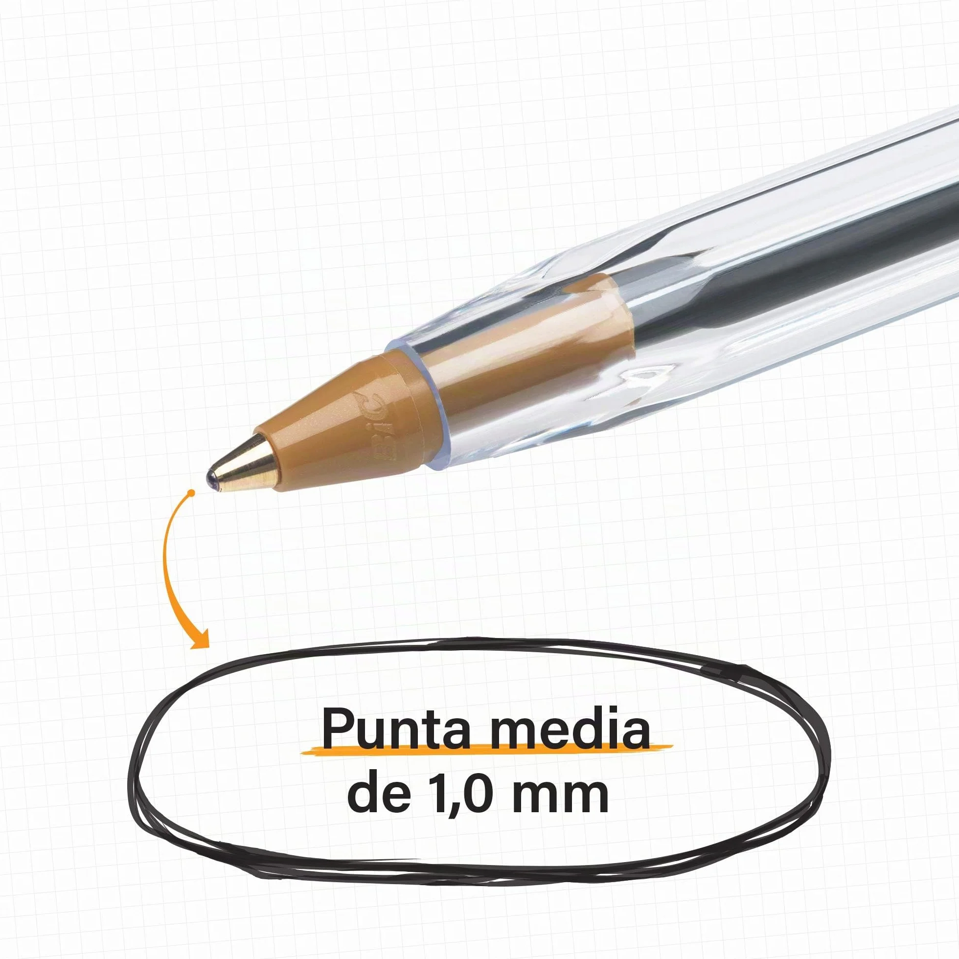 BIC Cristal Bolígrafos Original Azul Punta Media 1,0mm Caja de 50