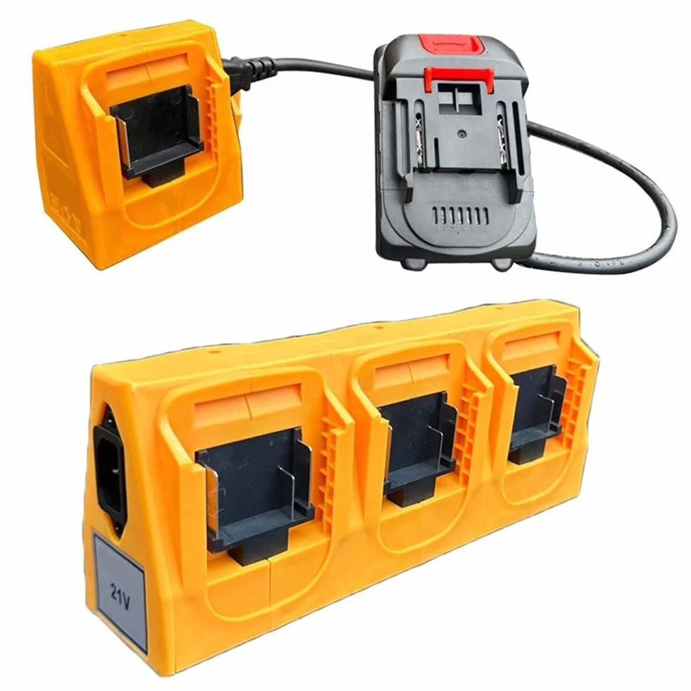 Adaptador de batería de 246 ranuras para BL1830 BL1840 BL1850 BL1860 con soporte de batería múltiple compatible con herramientas eléctricas y equipos que necesitan una solución de adaptador de cable