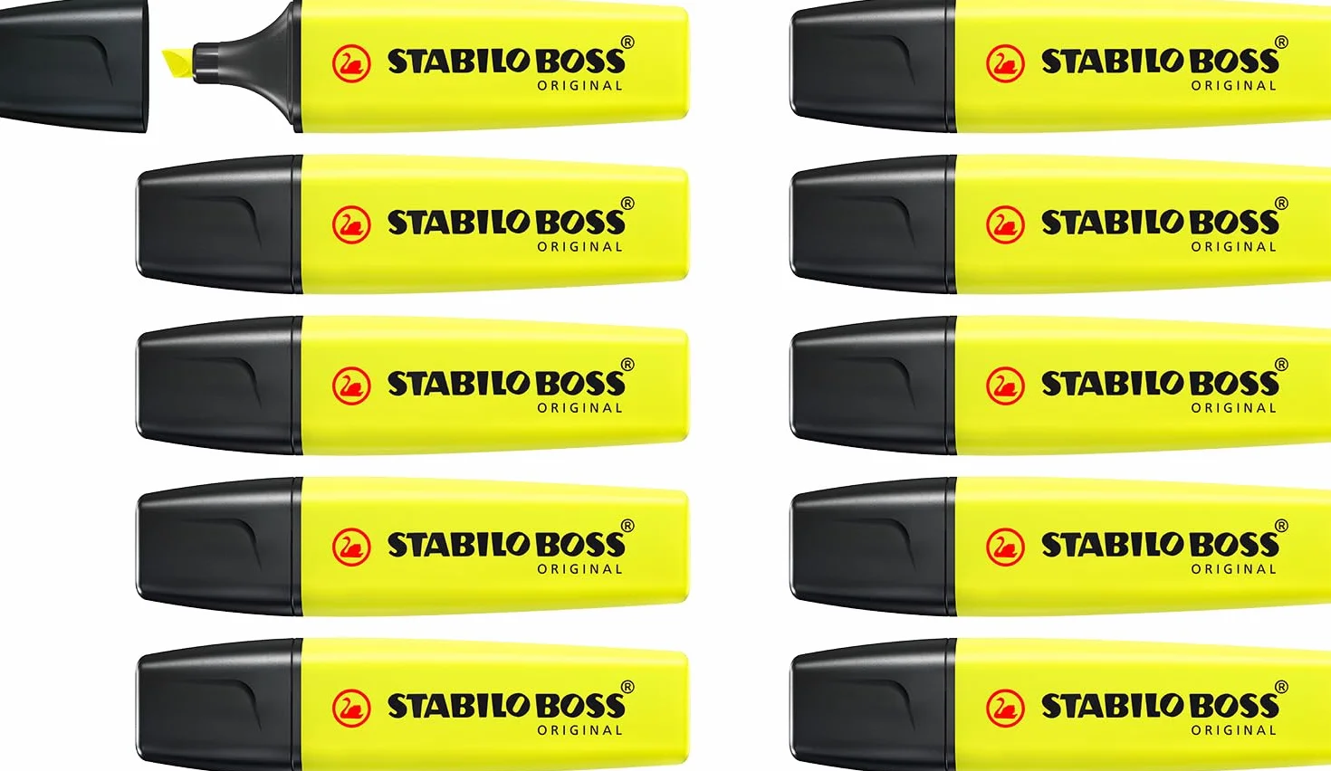 STABILO BOSS ORIGINAL Marcador fluorescente Amarillo Pack de 10