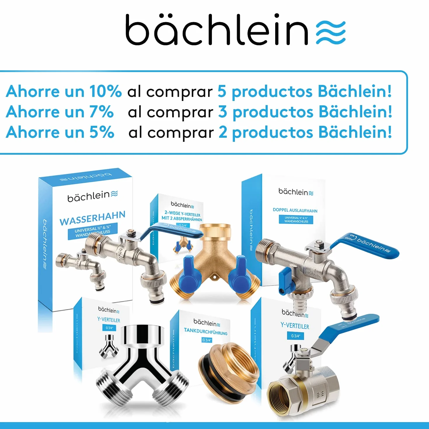 Bächlein Válvula Antirretorno Universal Latón Rosca Hembra G 1 Pulgada Ambos Lados Inoxidable Estanca Agua Potable