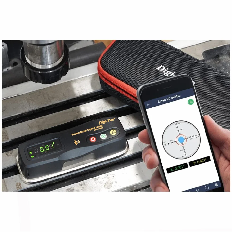 Digi-Pas DWL1300XY - Bluetooth de 2 ejes de precisión (0,2 mm/m)