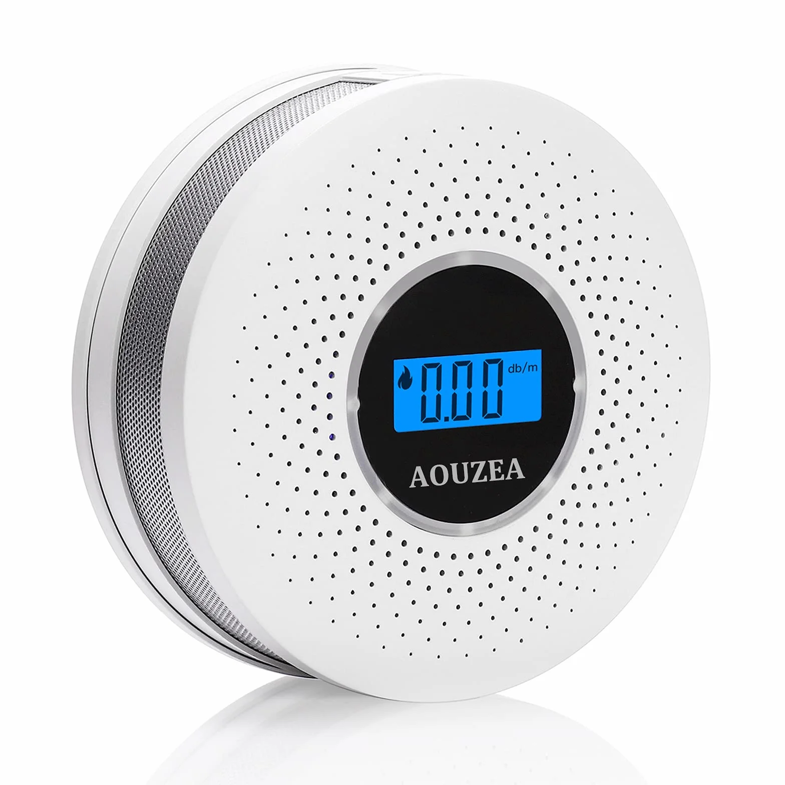 Detector de Humo, Monóxido de Carbono 2 en 1 y Alarma de Humo, Detector de Monóxido de Carbono de Alta Sensibilidad con Pantalla de Cristal Líquido Digital