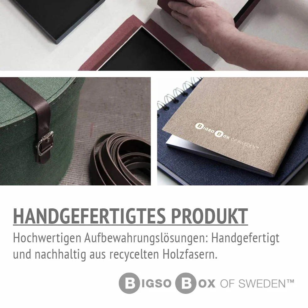 Bigso Box of Sweden Juego de 2 bandejas organizadoras de escritorio apilable gris
