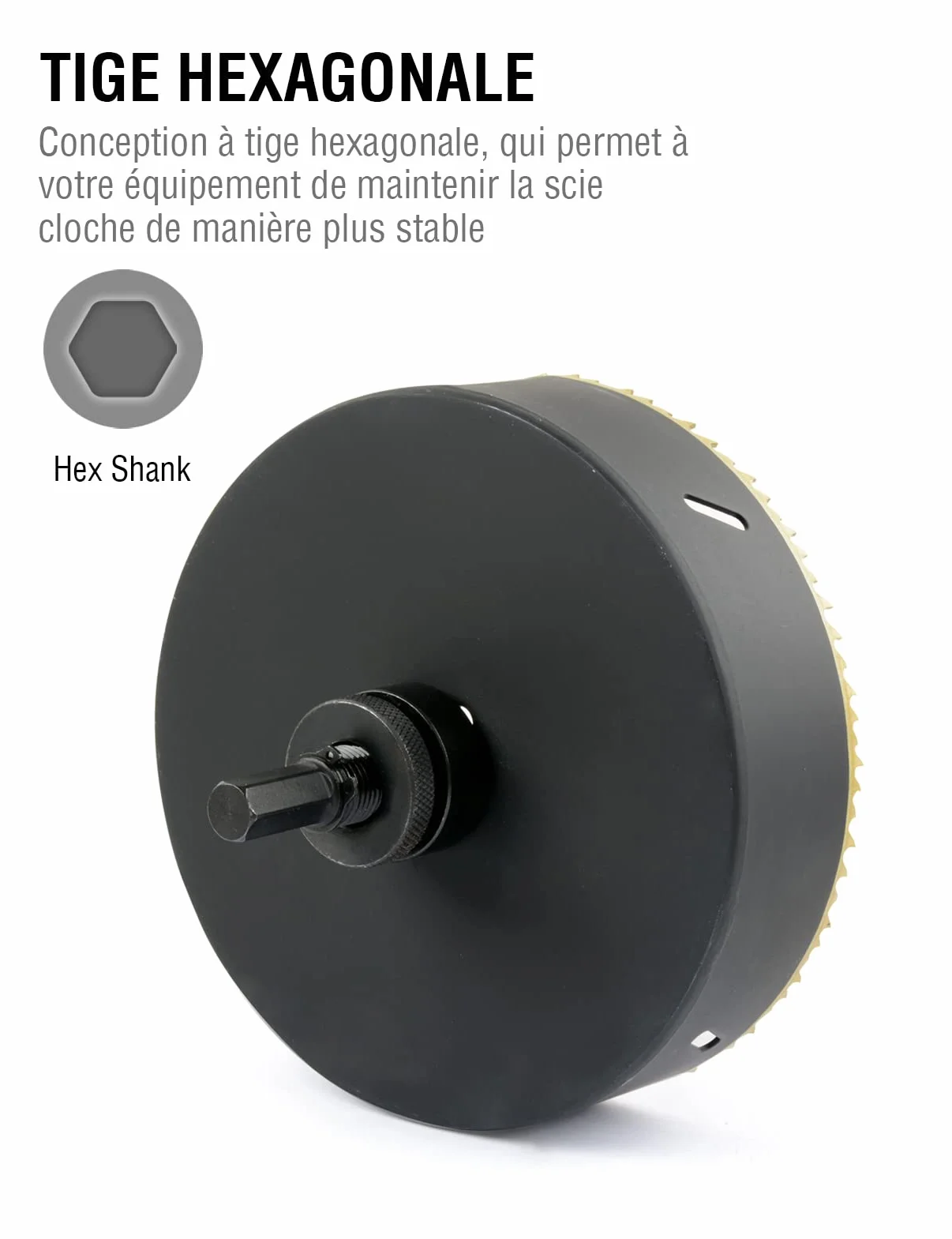 BINOTA Sierra Perforadora Bimetálica M42 152 mm, para Metal, Madera, Madera Contrachapada, PVC, Yablero de Fibra, Panel de Yeso