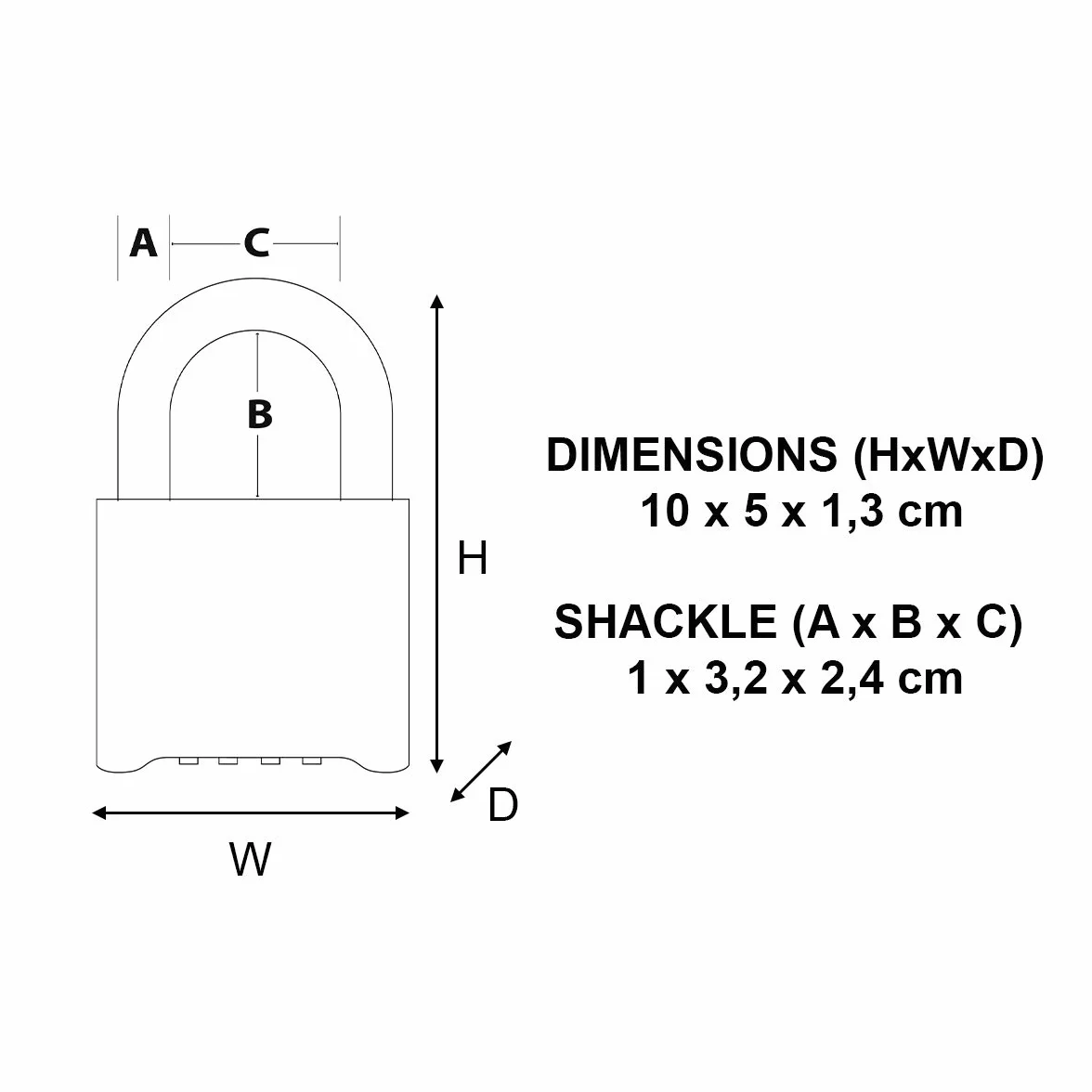 Master Lock 175EURD Candado certificado de Combinación con Cuerpo de Zinc Macizo, Dorado, 7.5 x 5.1 x 2.4 cm