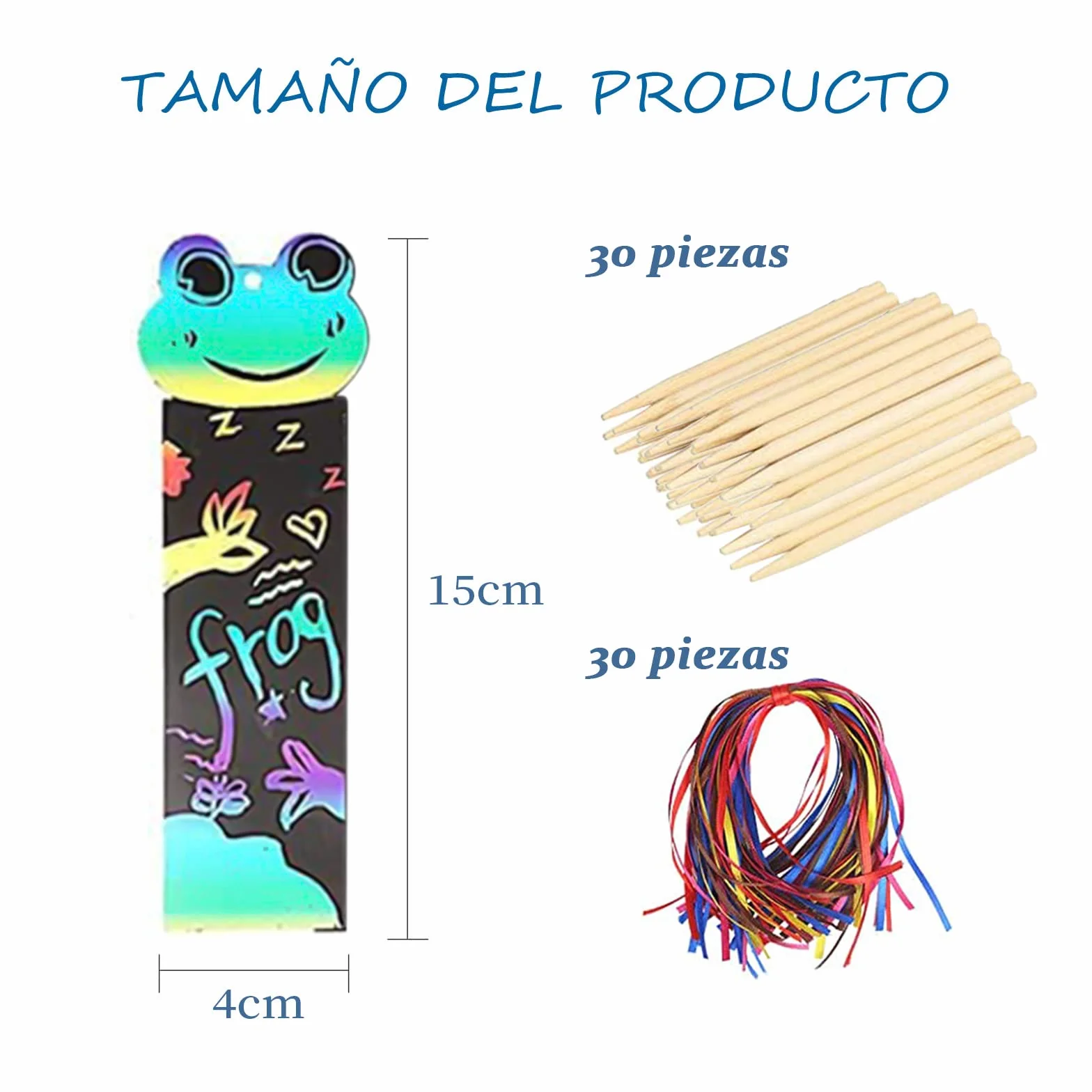 Marcadores libros 30 Piezas Papel Rascar Diseño Animales Regalo Cumpleaños Niños