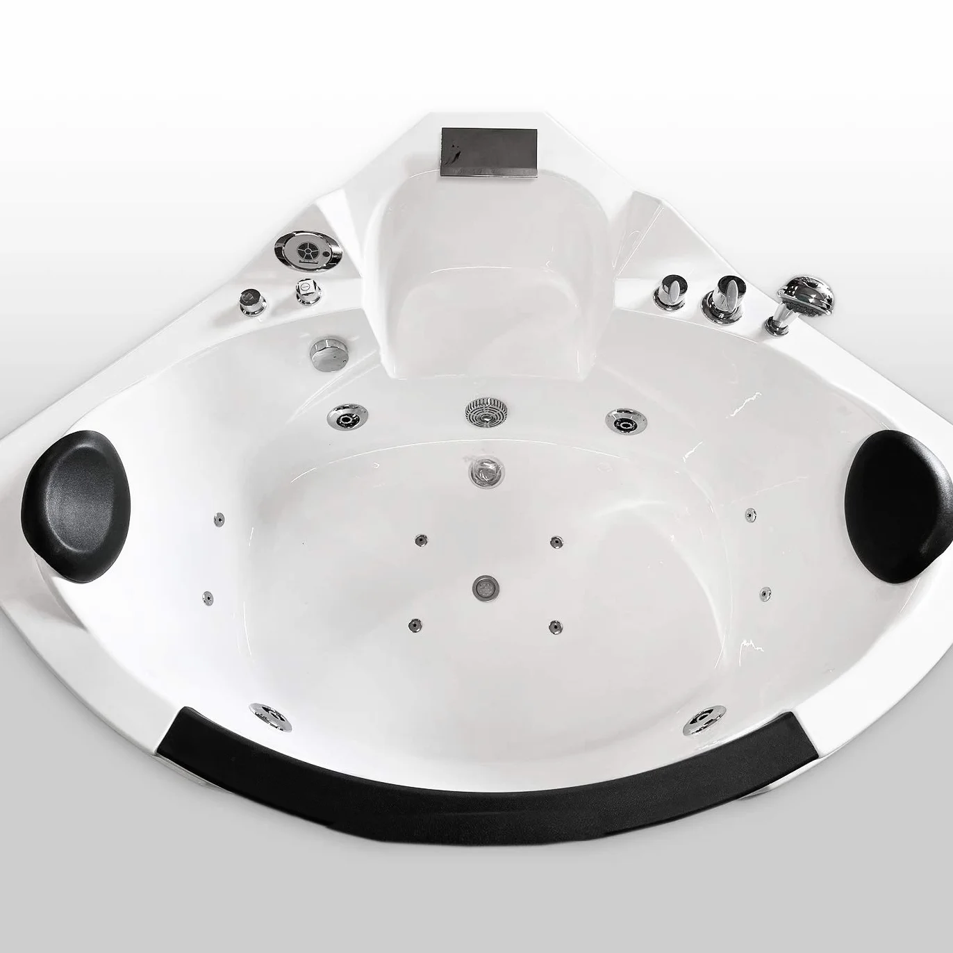 Bañera hidromasaje Jakuzzi Bañera de esquina spa hidromasaje Piscina Spa nueva Terapia luz de colores Jakuzzi para 2 nueva 135 x 135