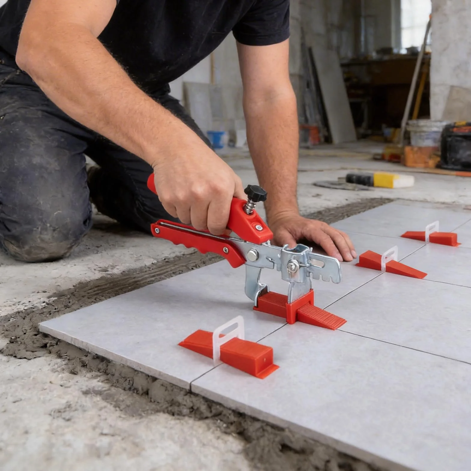 701 unidades de sistema de nivelación de azulejos, 3 mm, juego de nivelación de azulejos con 500 lengüetas, 200 cuñas de azulejos y 1 alicates, herramienta para azulejos de pared y baldosas