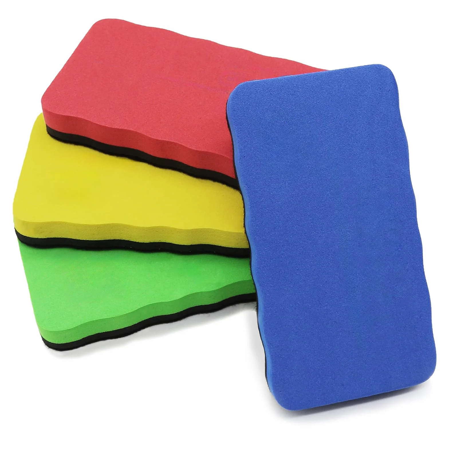 Borrador Pizarra Blanca Magnético 4 Pcs Borradores de Borrado en Seco Goma EVA 10.2x5.5x2 cm