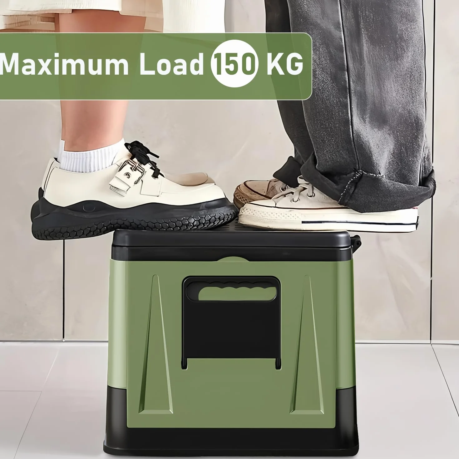Inodoro de camping plegable, inodoro móvil, carga máxima 150KG, inodoro desechable para camping, RV, senderismo y emergencias