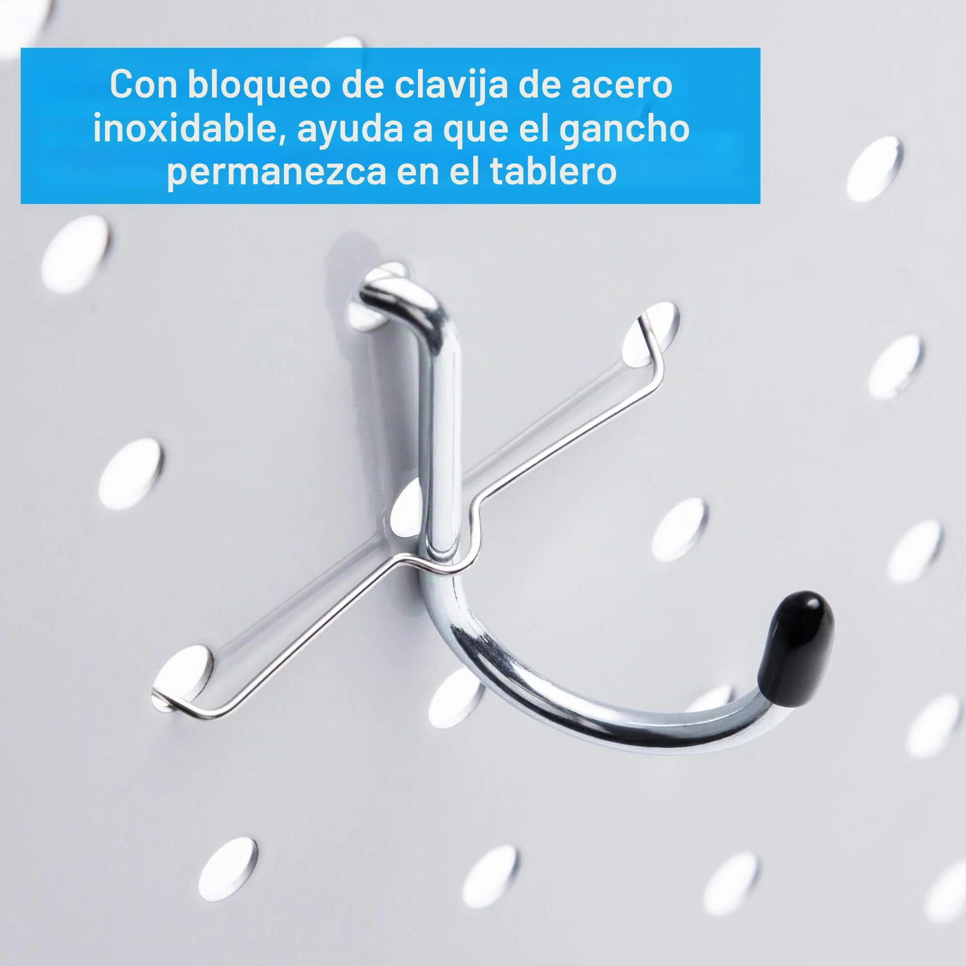 FRIMOONY Surtido de ganchos para tablero de clavijas, cubos de plástico, cerraduras de clavijas, para herramientas de organización, 140pcs