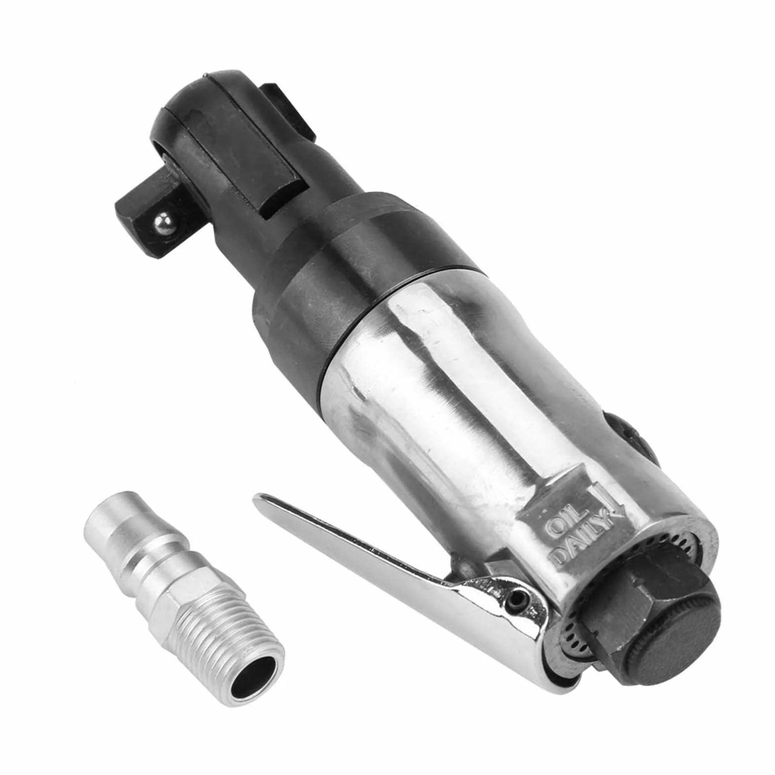 Artillery Llave de Carraca Neumática, Mini Llave de Trinquete Neumática con Accionamiento Cuadrado, Herramienta Profesional para Instalaciones Industriales (1/4")