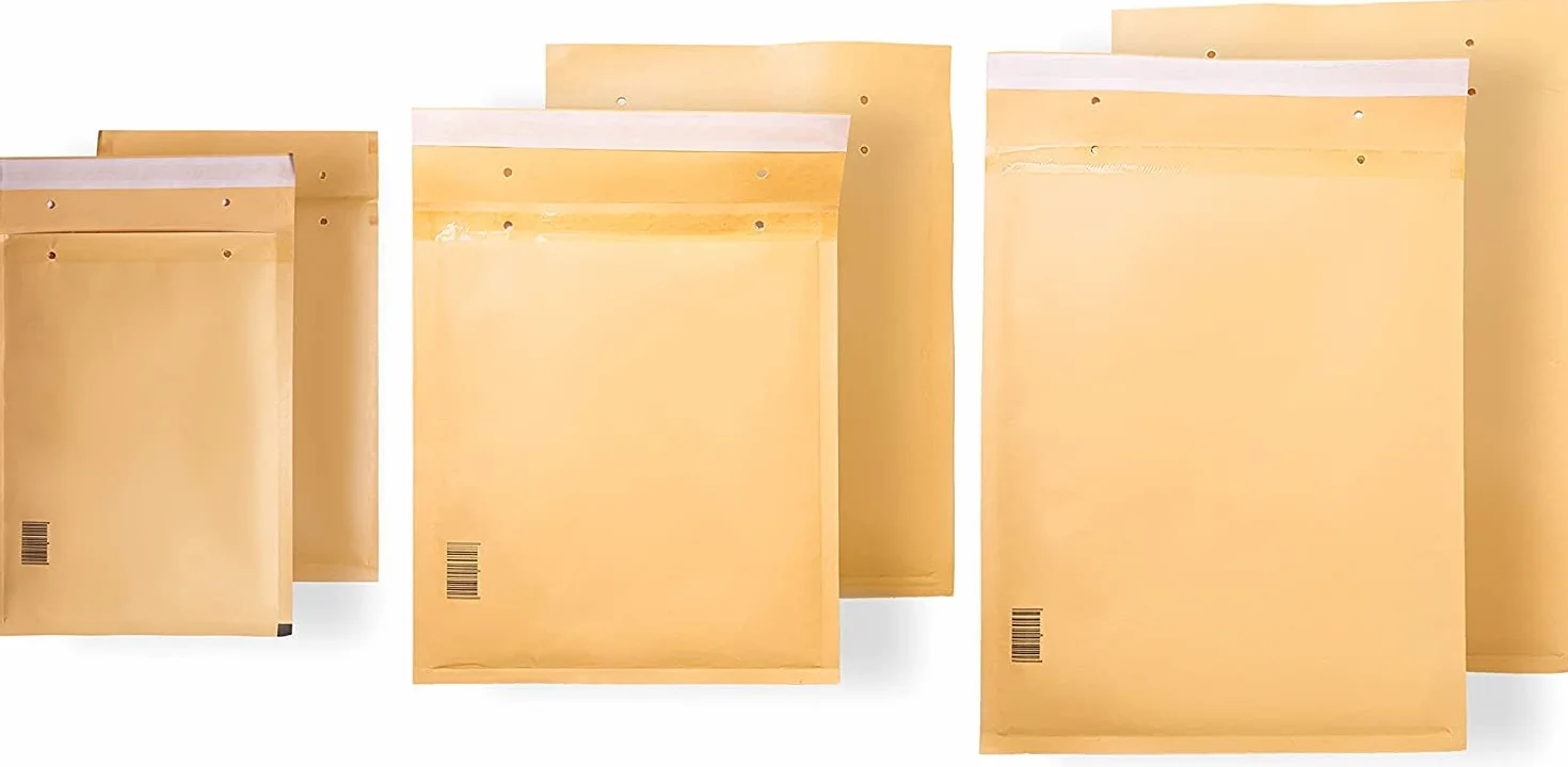 Sobres Acolchados de Papel Burbuja Marrón 120x220 mm 10 Unidades