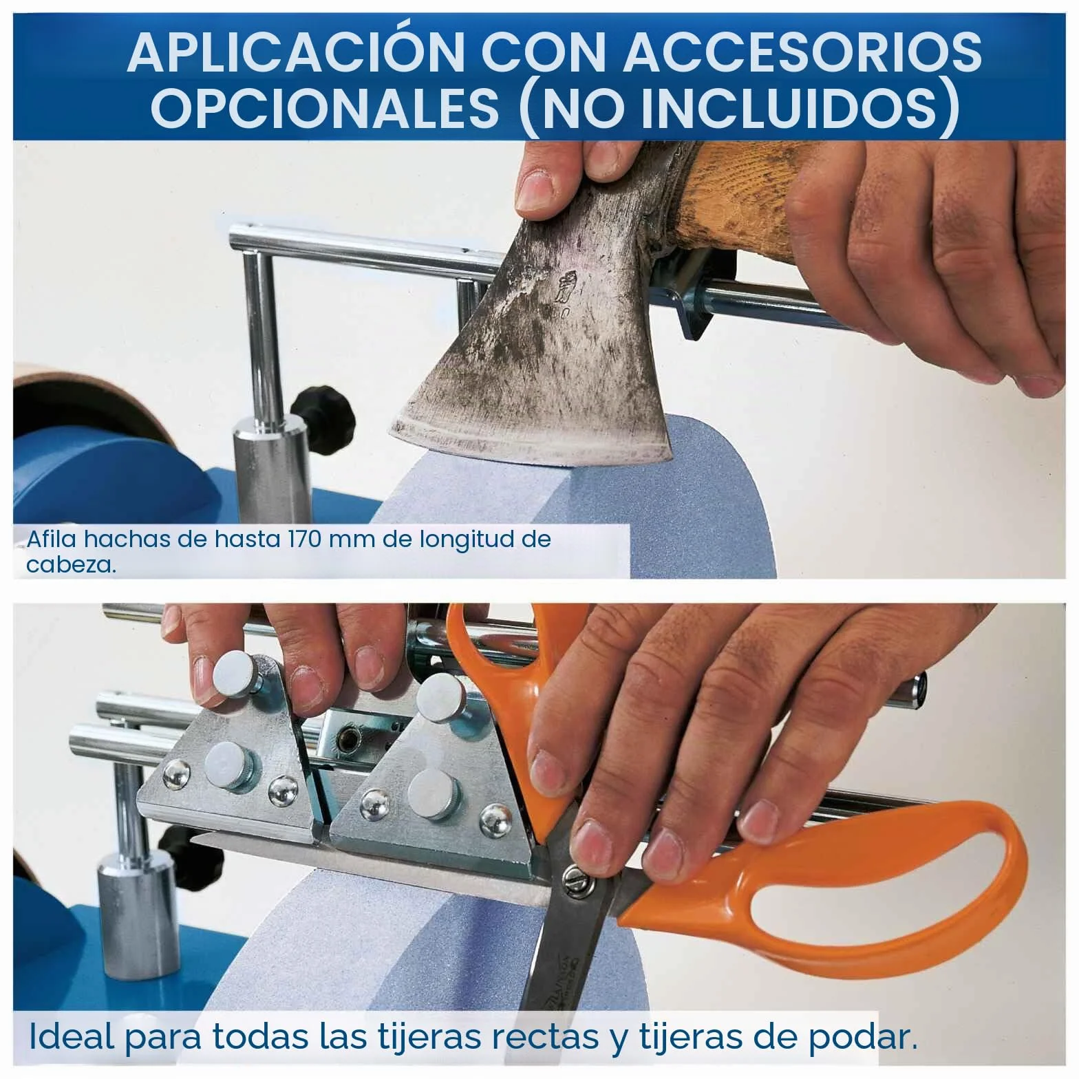 Scheppach TIGER 2500 - Afiladora de piedra mojada, 1 unidad, Azul / Plateado / Negro
