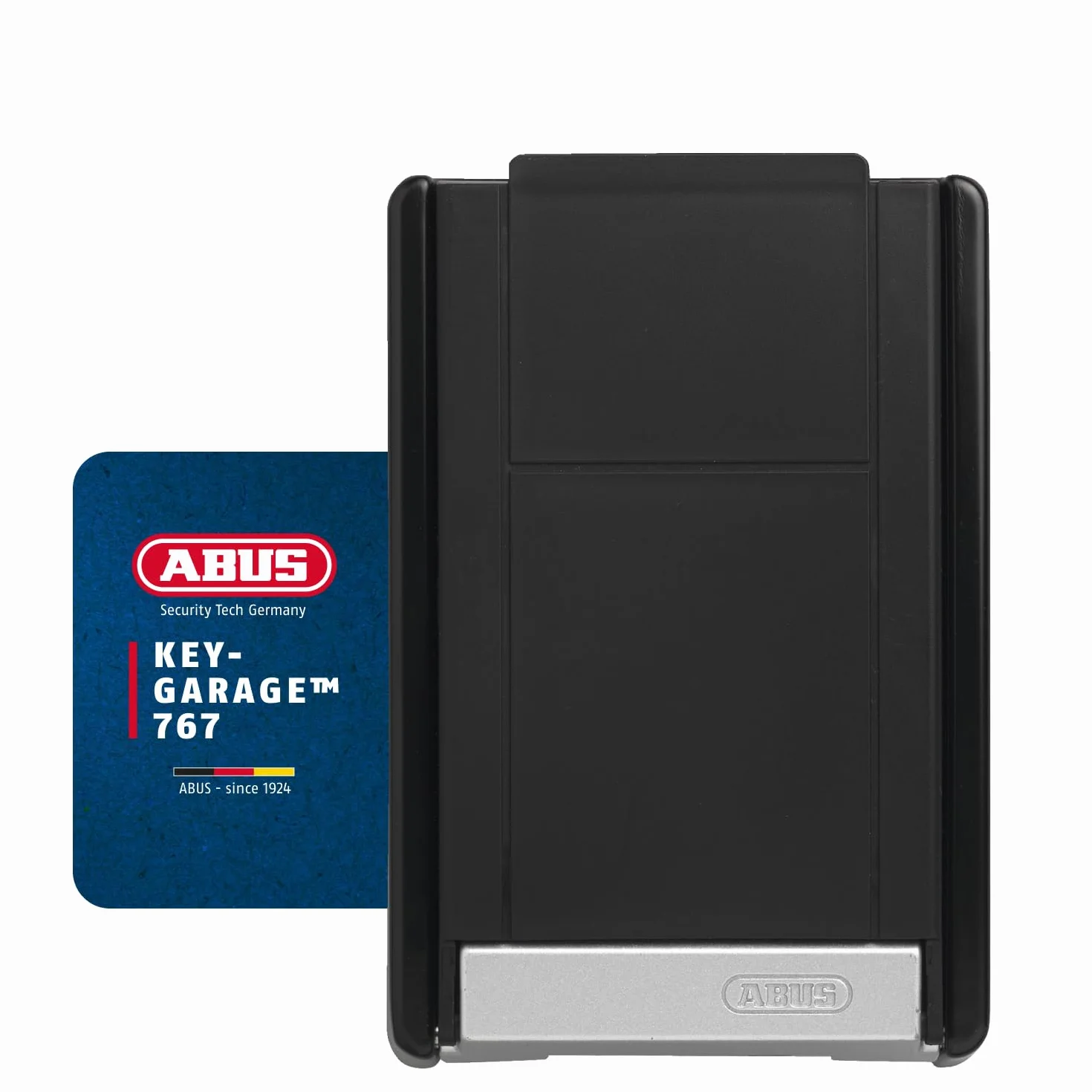 ABUS KeyGarage™ 767 caja portallaves con código numérico para montaje en pared negro plateado
