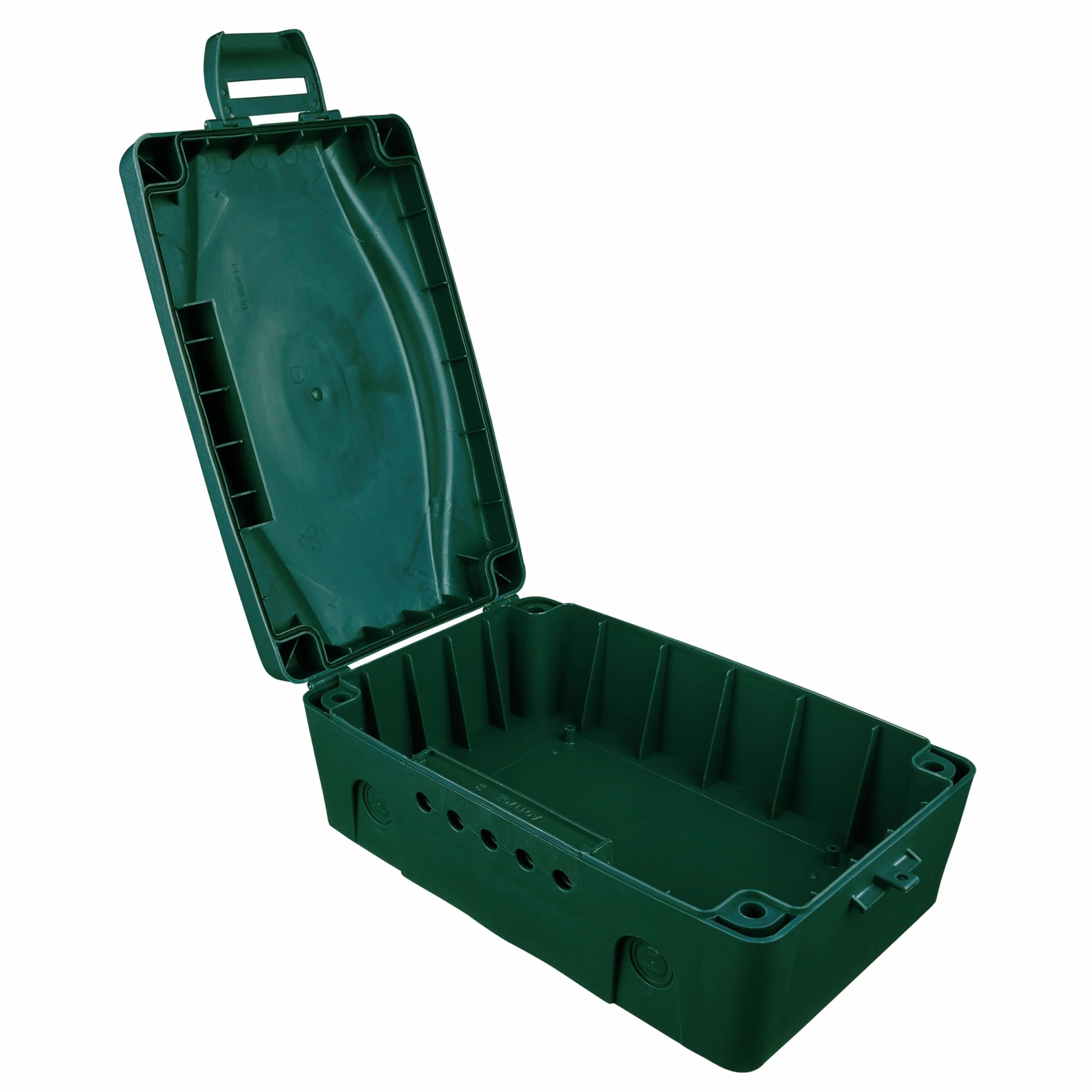 Masterplug Caja eléctrica Resistente a la Intemperie para Exteriores, 345 x 220 x 126,5 mm, Color Verde