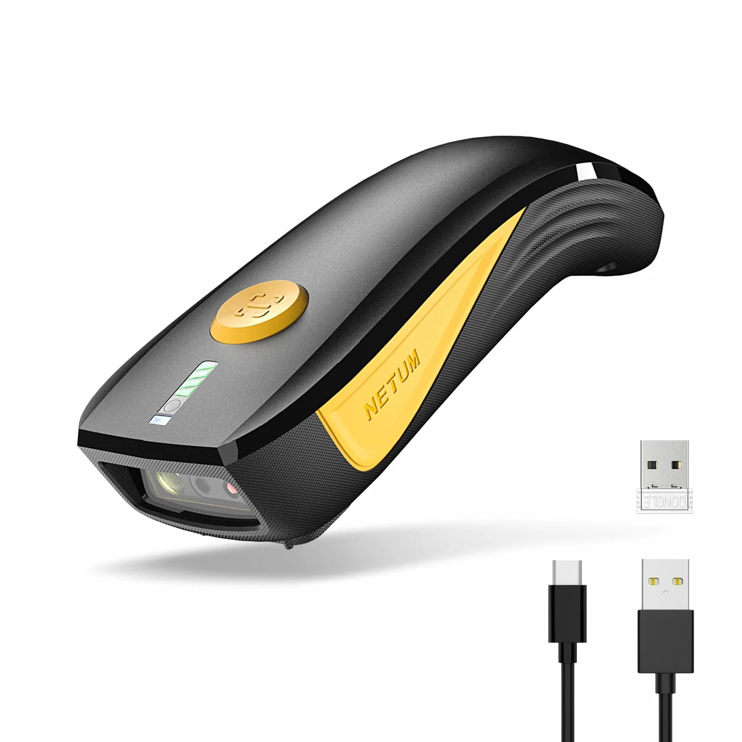 NETUM CS7501 Escáner de Código QR Bluetooth, Lector de Código de Barras Portátil 1D 2D Inalámbrico para Gestión de Inventario