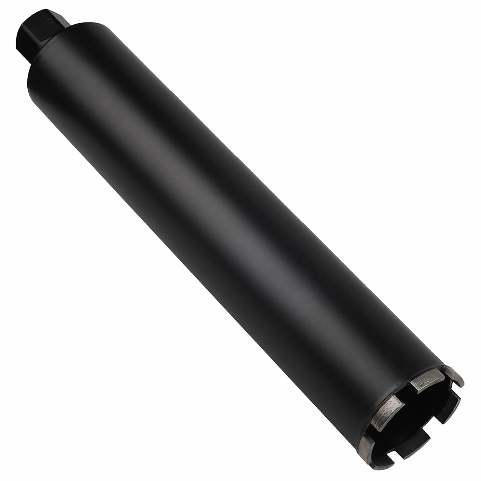 CPROSP Corona de perforación de diamante de 122 mm, 1¼ pulgadas, UNC, corona de perforación de núcleo, L 420 mm, broca para perforación en hormigón, hormigón armado, mampostería y piedra