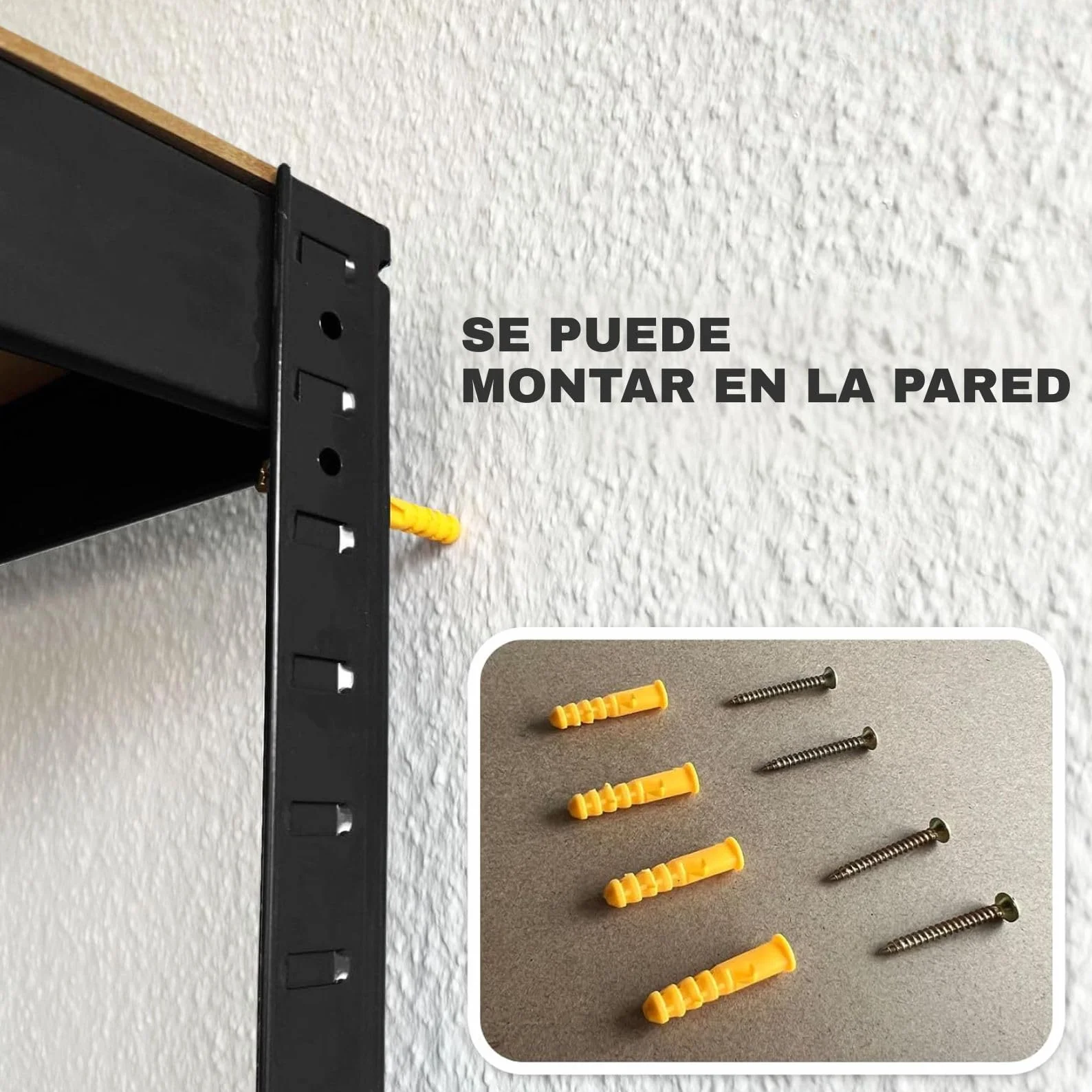 KARAT Estantería para cargas pesadas, juego de 2 unidades, 180 x 90 x 40 cm, 5 estantes ajustables, color negro
